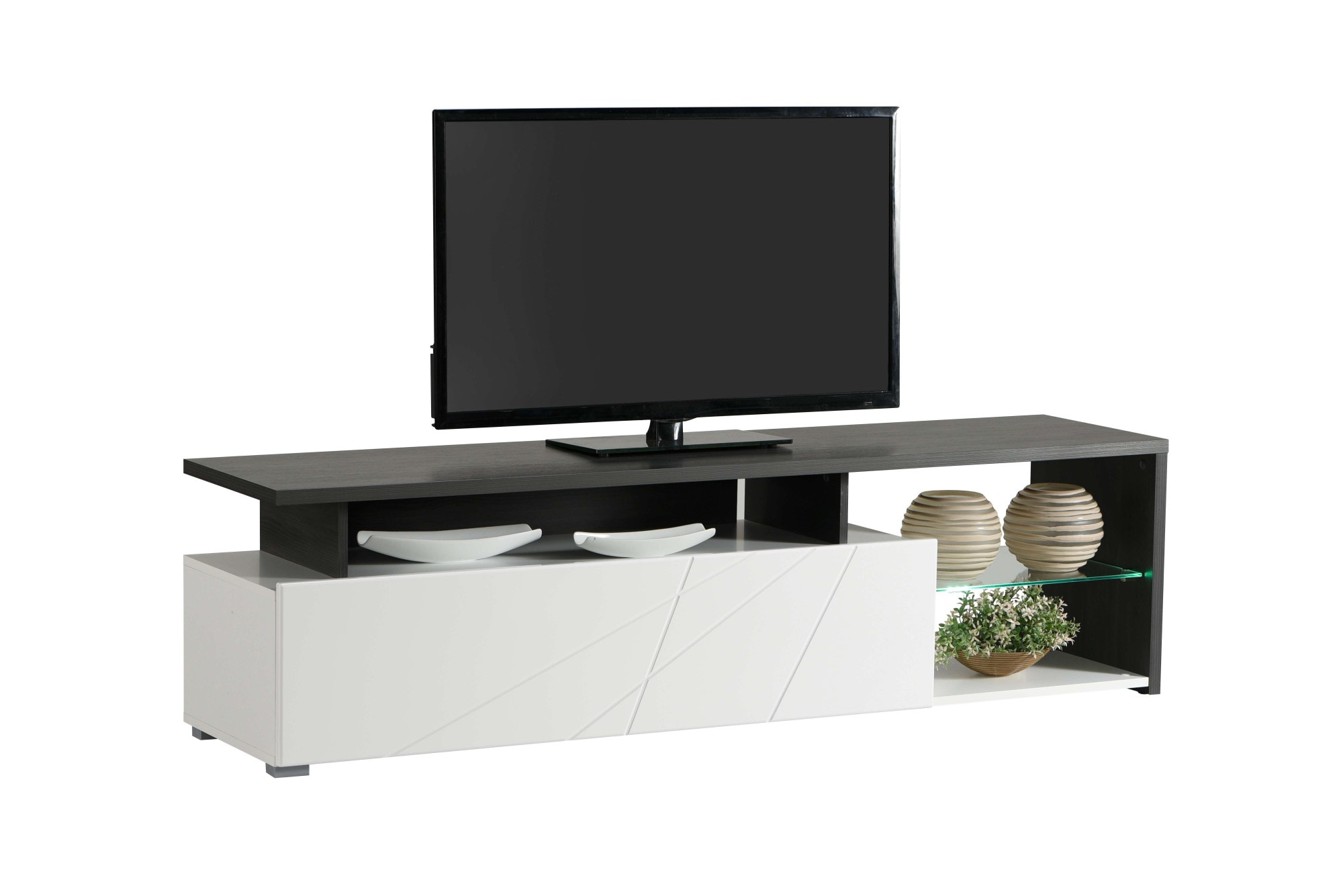 INOSIGN Lowboard »Arctic TV-Board«, TV-Kommode,Br. 170 cm, mit und ohne LED-Beleuchtung,Front mit Fräsung