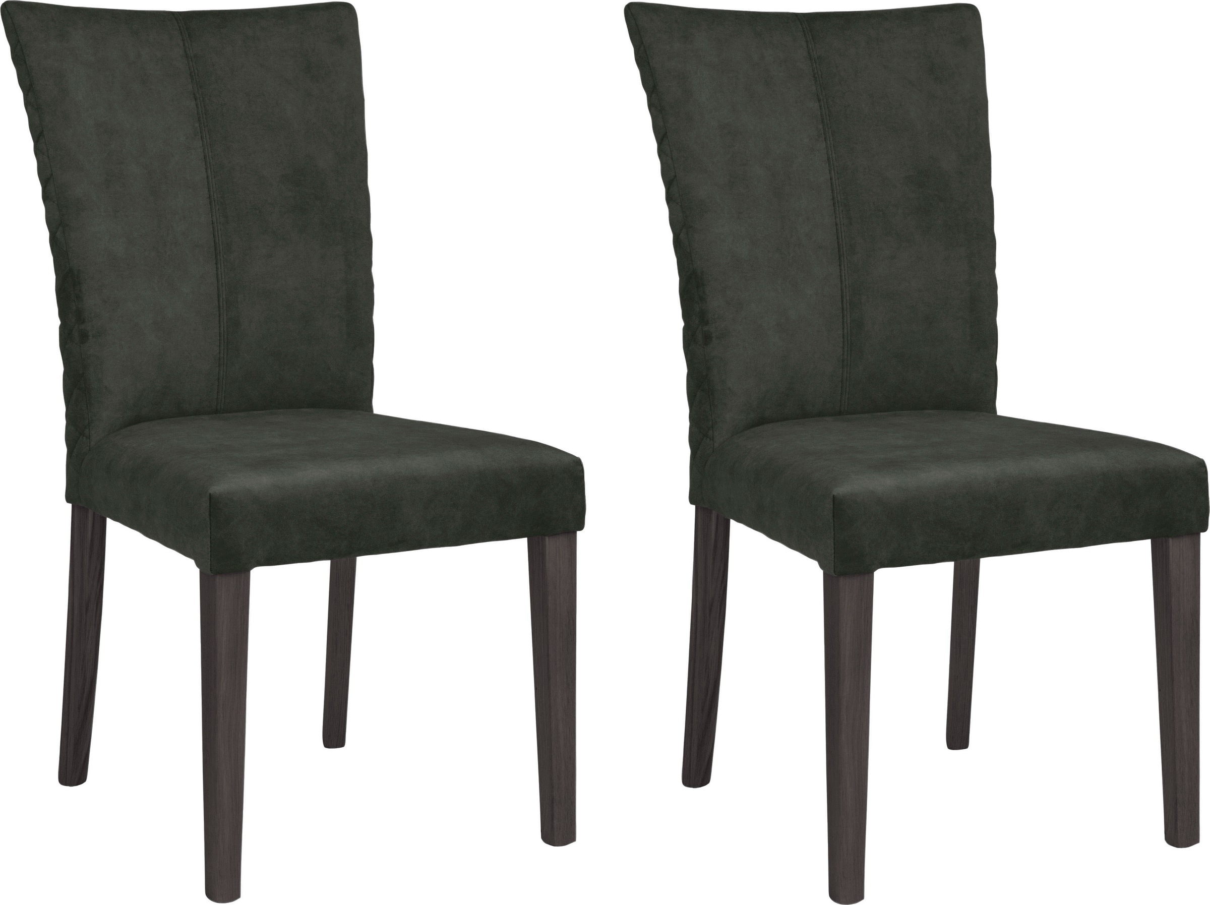 Leonique 4-Fußstuhl »Vence« (Set) 2 Stk. Samtvelours mit Rautensteppung in günstig online kaufen