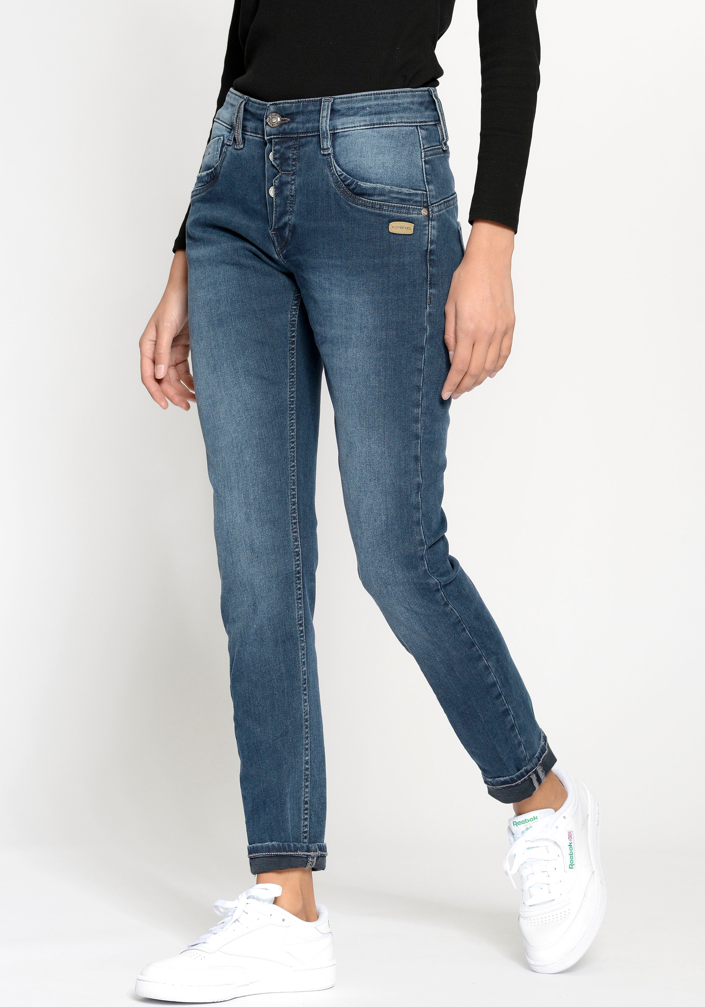 GANG 5-Pocket-Jeans »Gerda«, kaufen halb offener Knopfleiste mit günstig