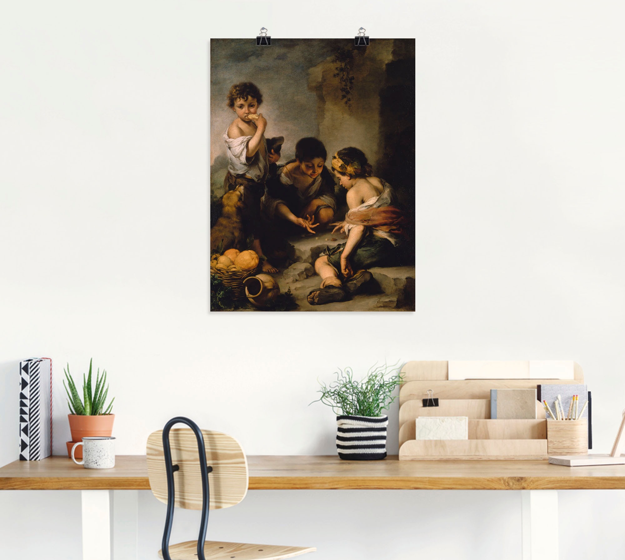 Artland Wandbild »Buben beim Würfelspiel. Um 1670/1675.«, Kind, (1 St.), als Leinwandbild, Poster in verschied. Größen