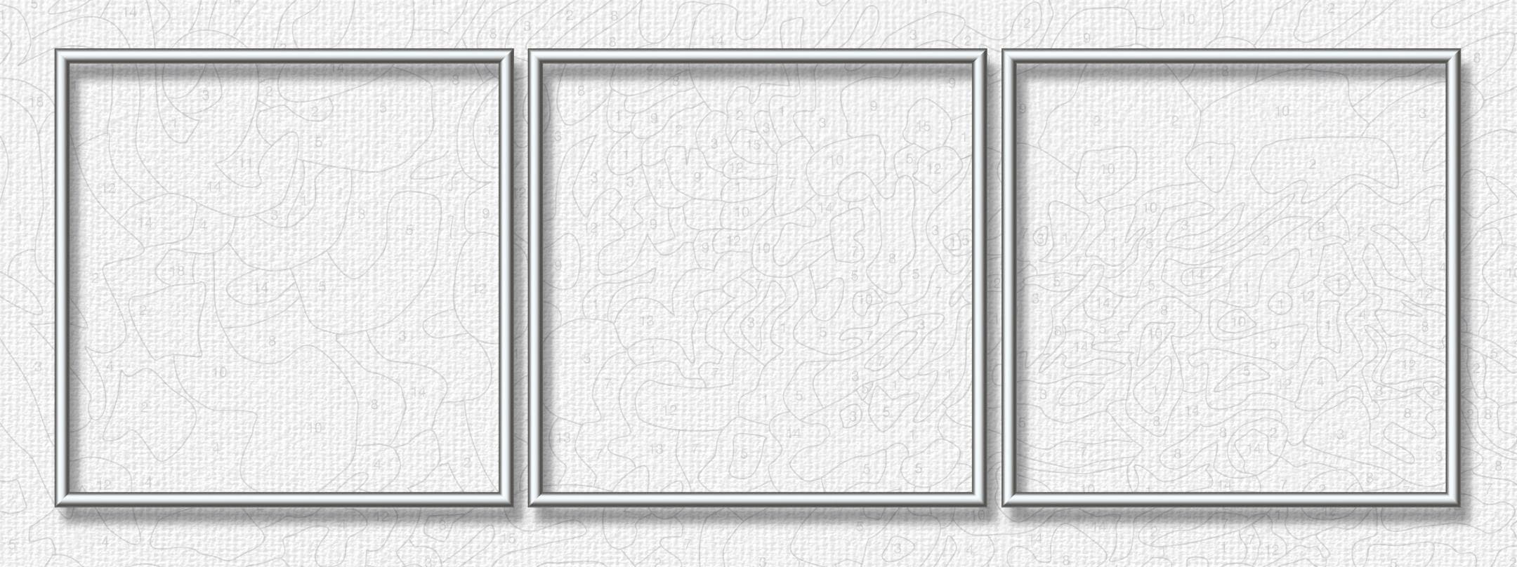 Schipper Bilderrahmen »Malen nach Zahlen, Triptychon 120x40 cm«, (Set, 3 St.), Made in Germany