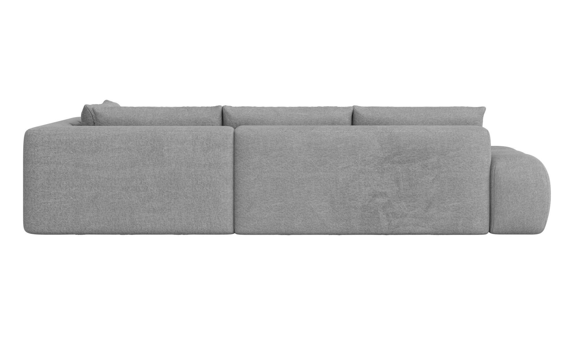 INOSIGN Ecksofa »AZITA klein, L-Form, elegant und bequem Designsofa«, lose Rückenkissen, traumhafte Steppung, Maße B/T/H: 296/176,5/89 cm