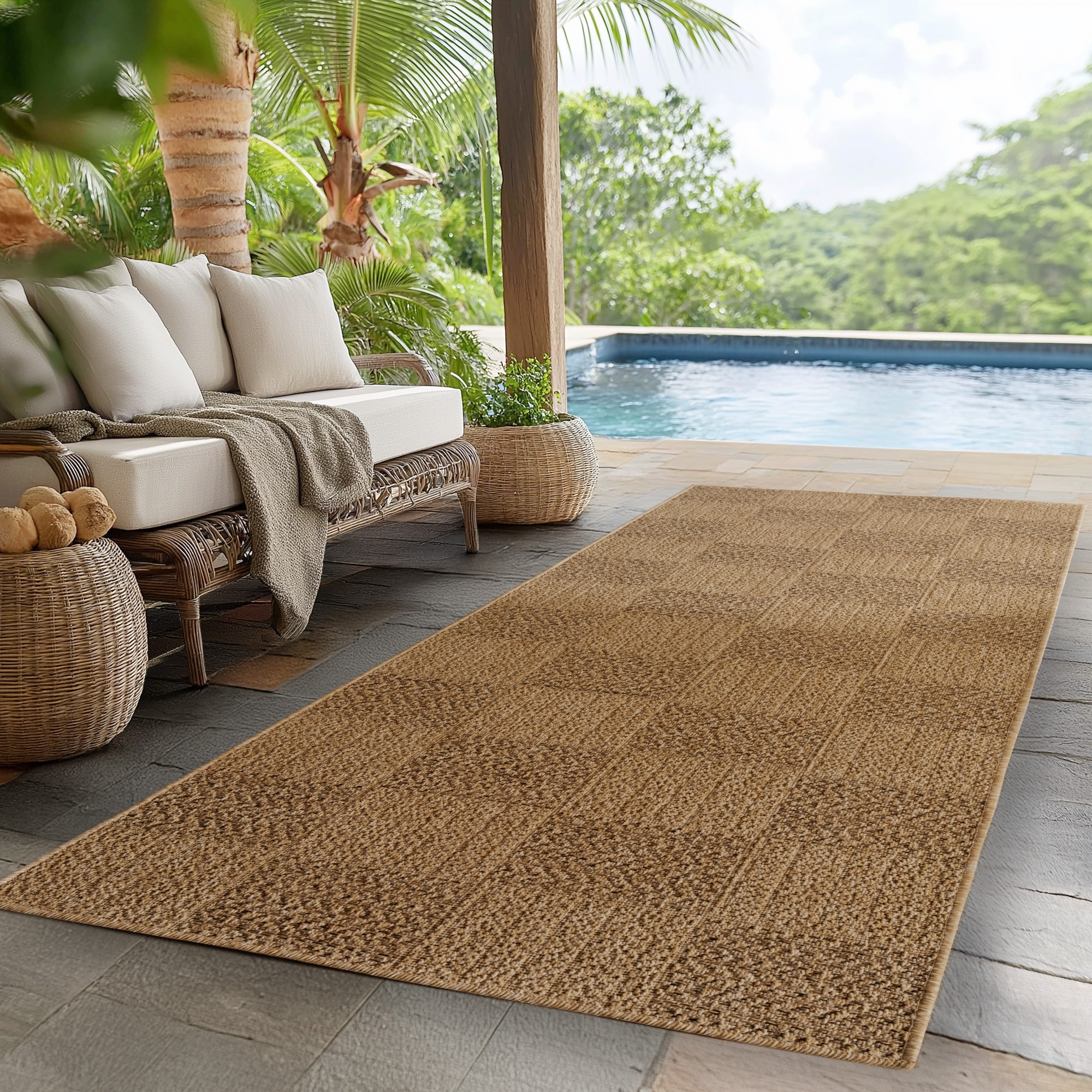 Ayyildiz Teppiche Outdoorteppich »TIMBER 1405«, rechteckig, 5 mm Höhe günstig online kaufen