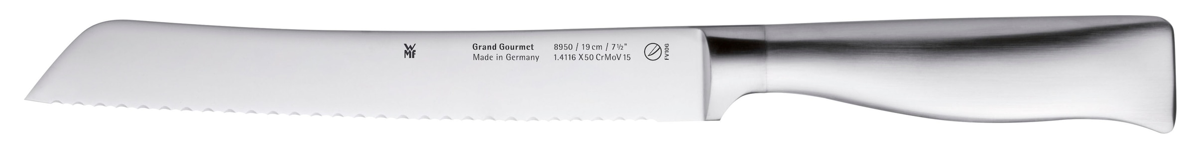 WMF Brotmesser »Grand Gourmet« Doppelwellenschliff, Performance Cut, Made i günstig online kaufen