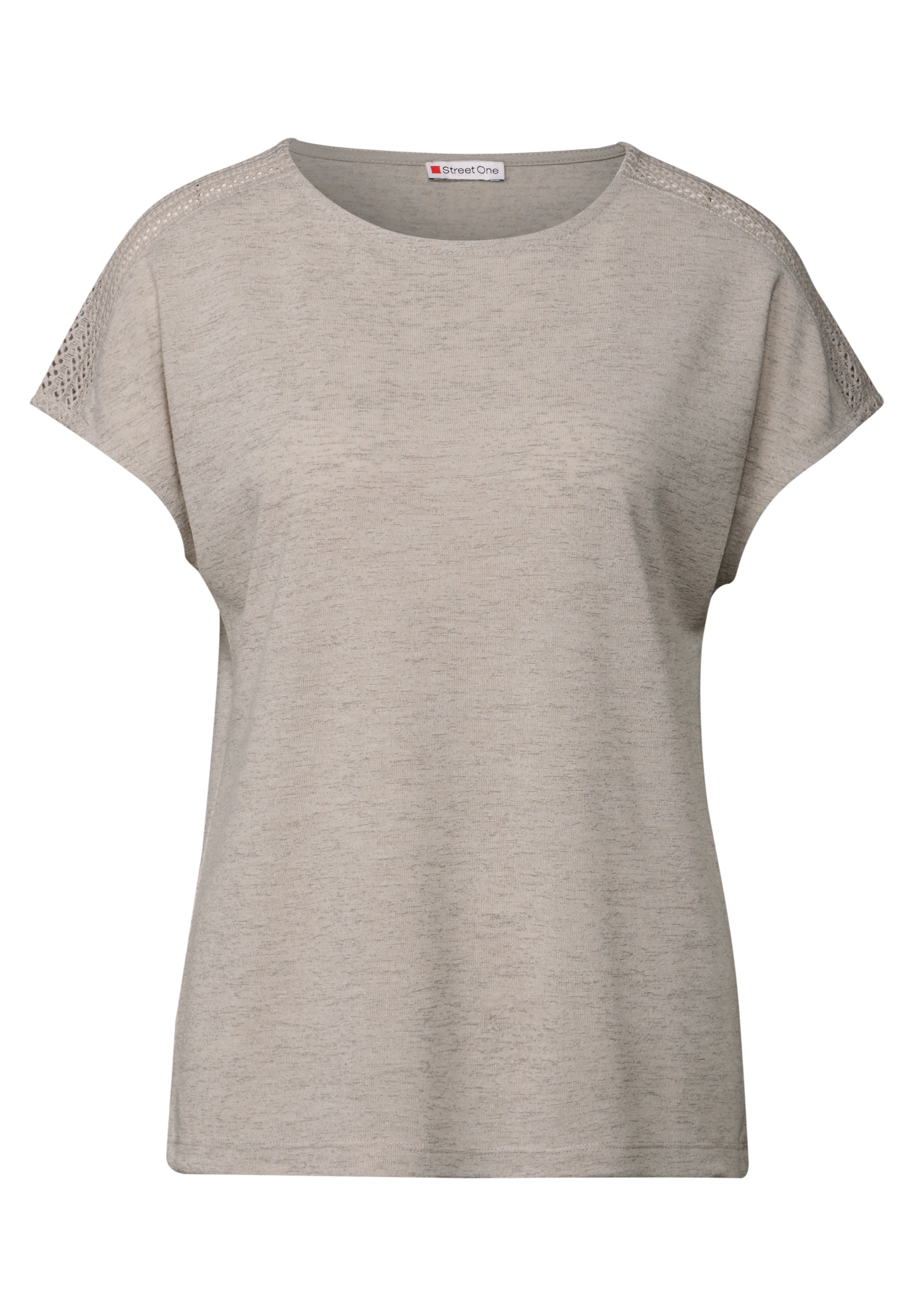 STREET ONE T-Shirt, mit Spitzendetail