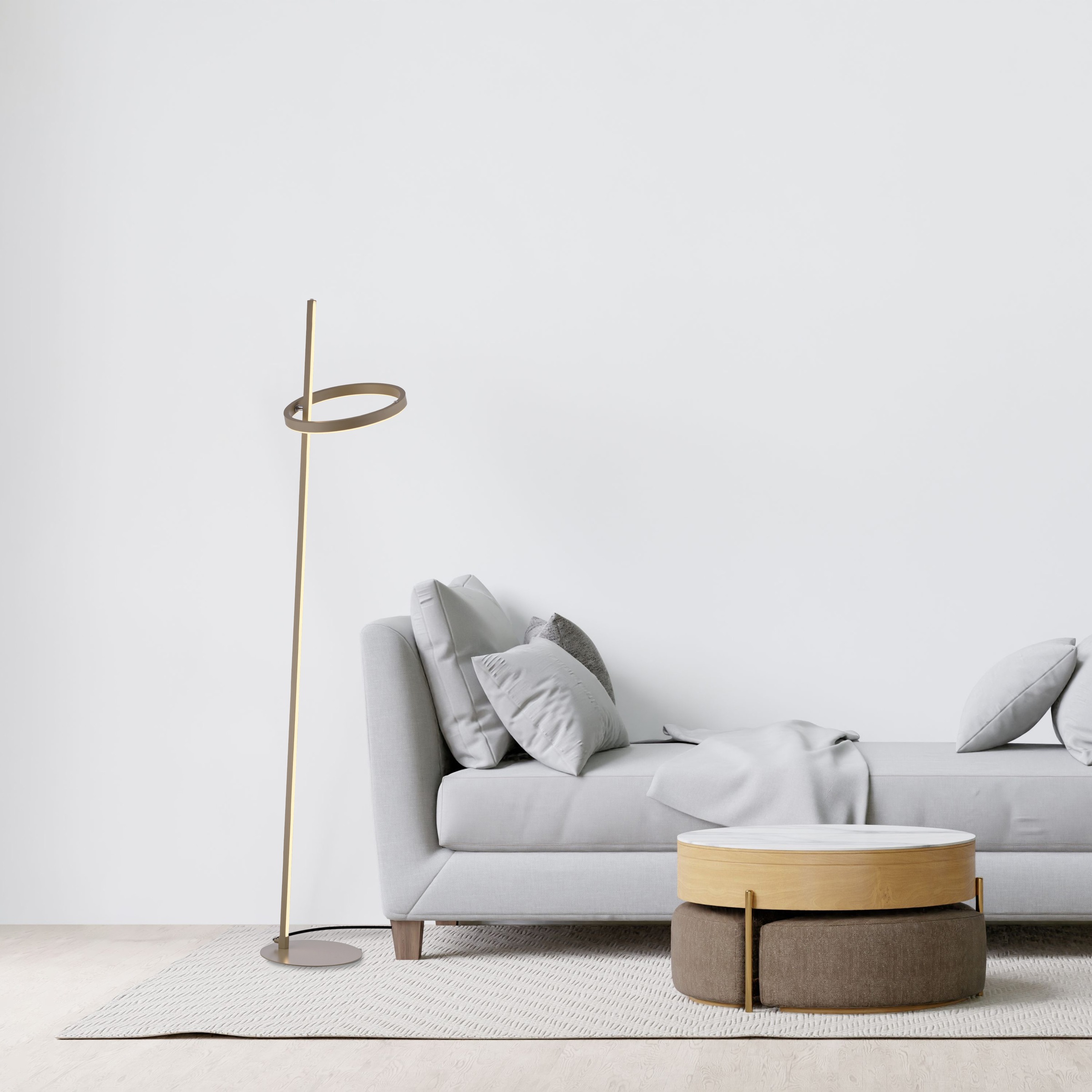 JUST LIGHT LED Stehlampe »RITUS« LED-Board 1 Stk. Warmweiß Touchdimmer, get günstig online kaufen