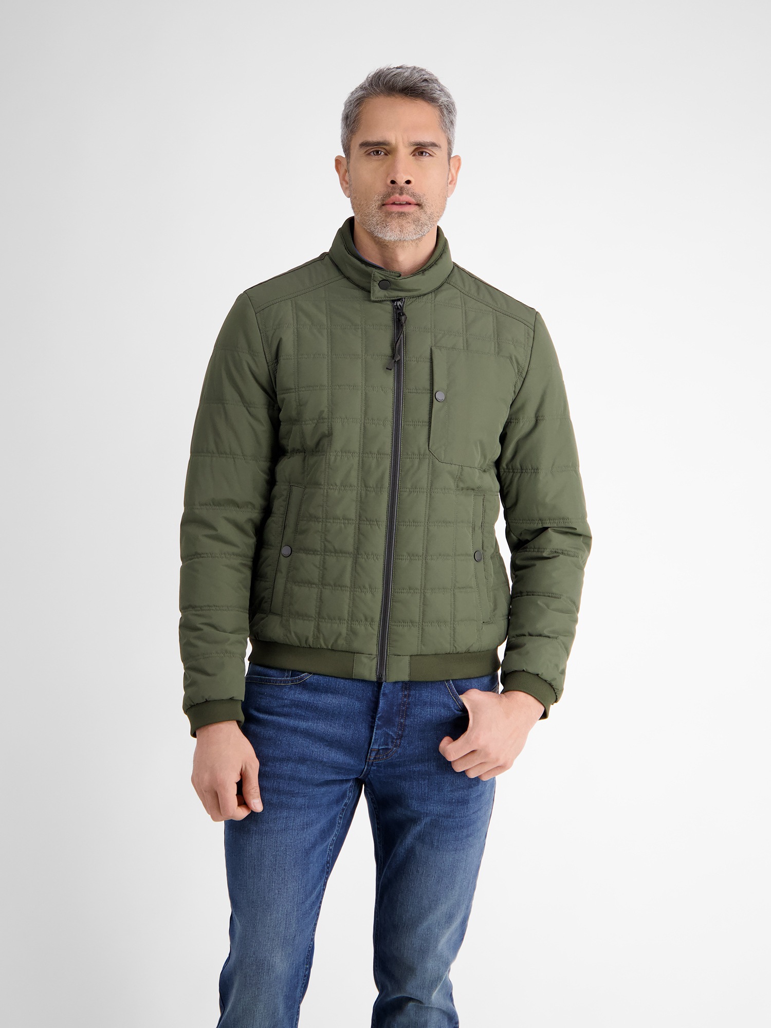 LERROS Steppjacke »LERROS Herren Steppblouson, funktional«, ohne Kapuze, Wasser- und windabweisend, atmungsaktiv
