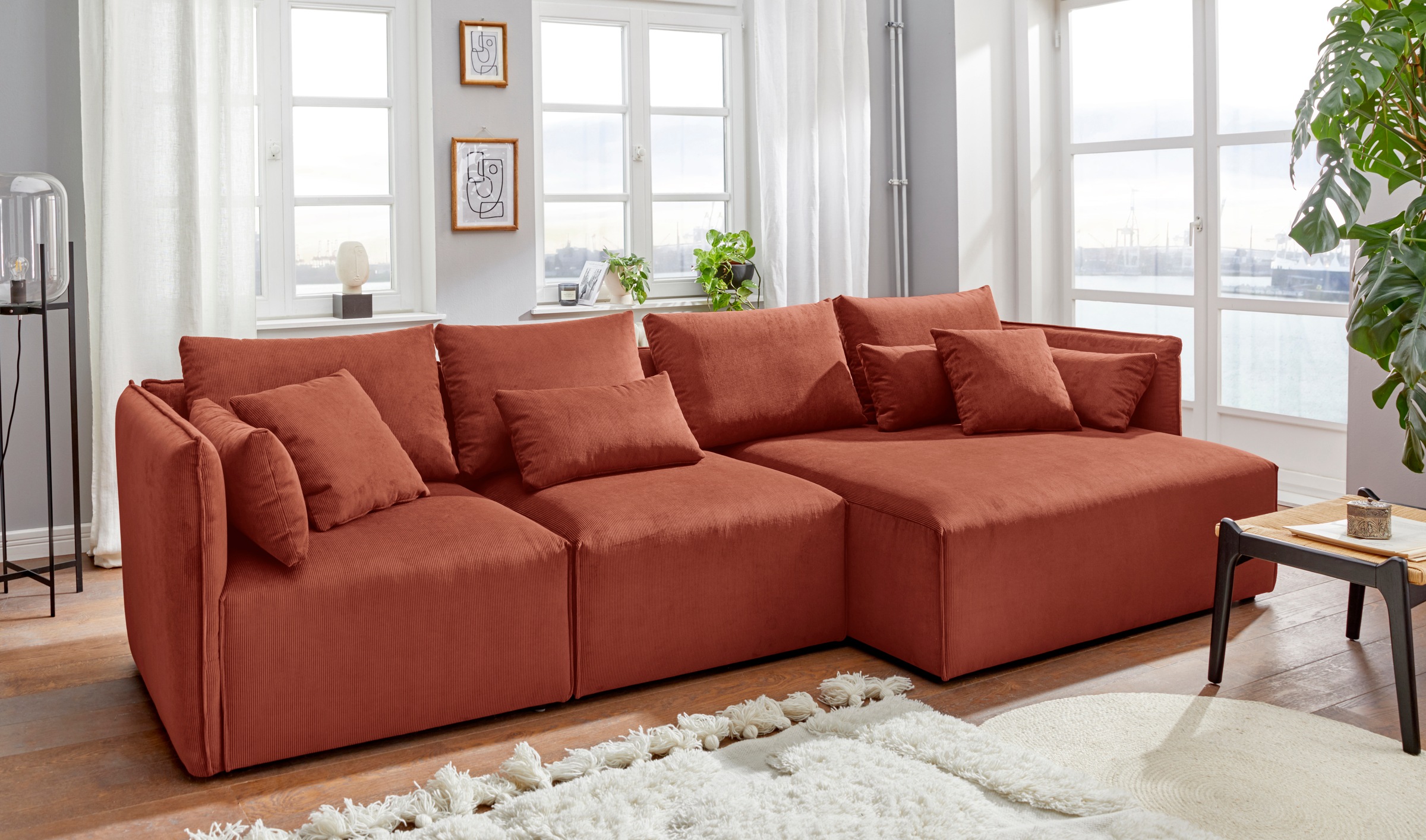 andas Ottomane »Nöre«, kurzes Lounge-Modul - zum Zusammenstellen, Breite 138 cm, Tiefe 128 cm