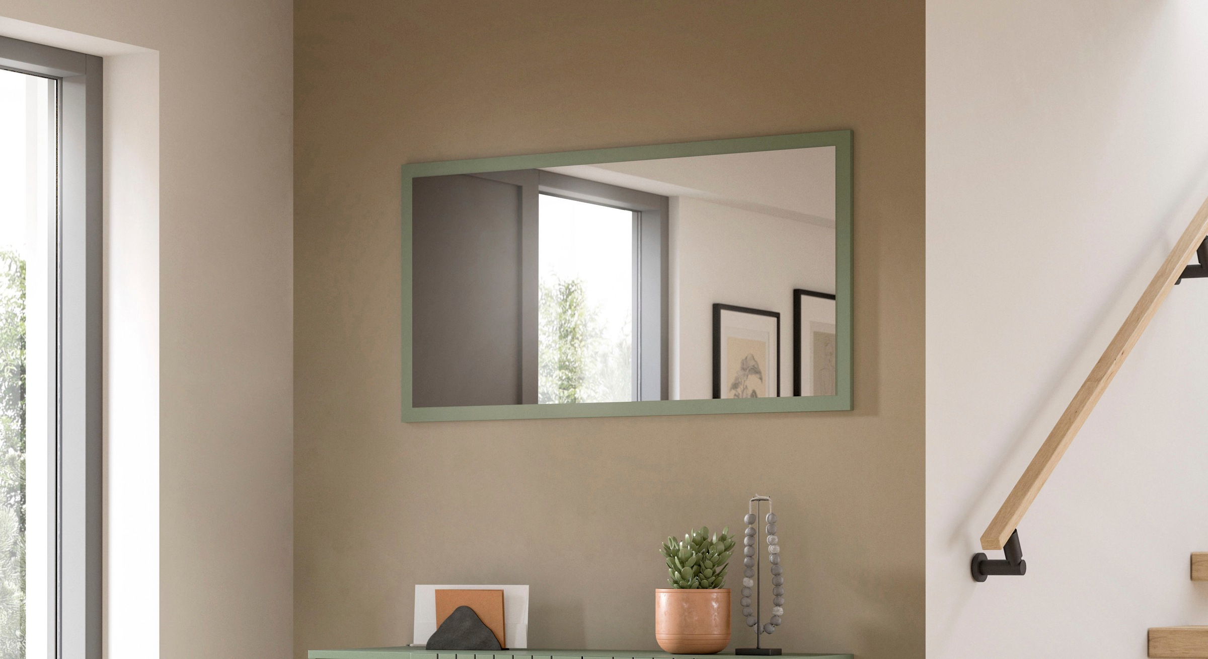 INOSIGN Spiegel »TATIO,106x55x2 cm, große Spiegelfläche« Garderobenspiegel, günstig online kaufen