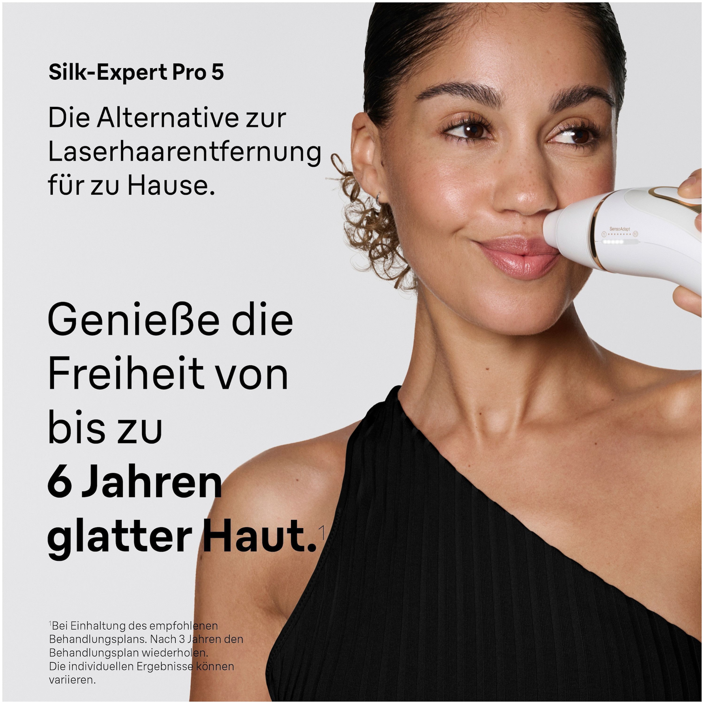 Braun IPL-Haarentferner »Silk·expert Pro 5 PL5412 (Modell 2026) PL5152 (Modell 2025)« pro Minute bis zu 125 Lichtimpulse 2 Aufsätze, Venus Rasierer &  Aufbewahrungstasche