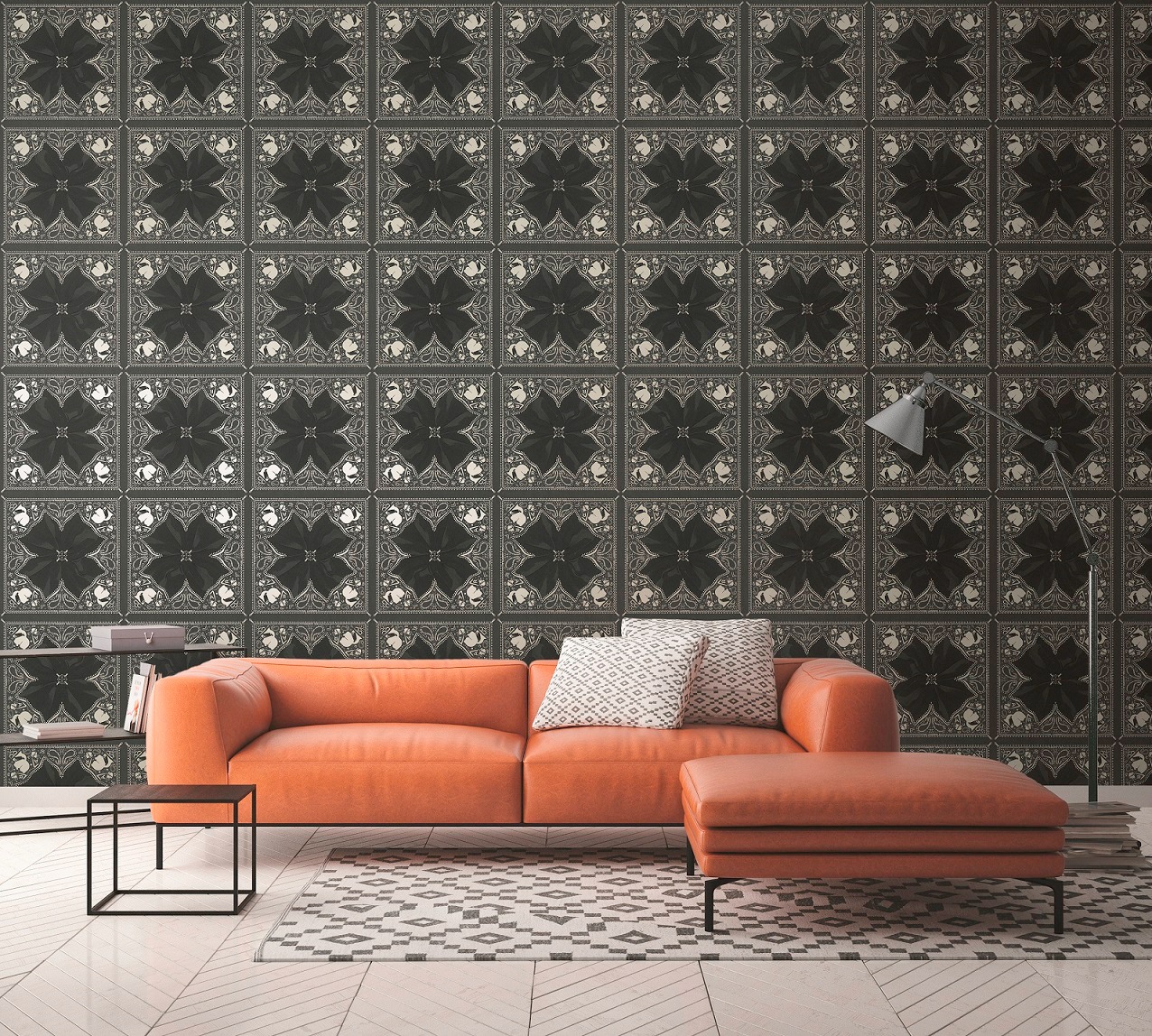Architects Paper Vliestapete »Kaleidoscope«, Strukturmuster-gemustert-Motiv, Karl Lagerfeld Tapete Designer Tapeten Wohnzimmer Schlafzimmer Küche