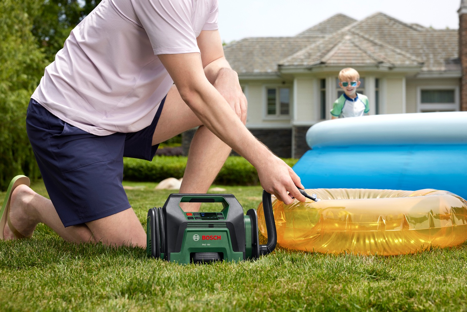 Bosch Home & Garden Akku-Luftpumpe »PAO 18V solo« für Reifen und große Schlauchboote, ohne Akku und Ladegerät