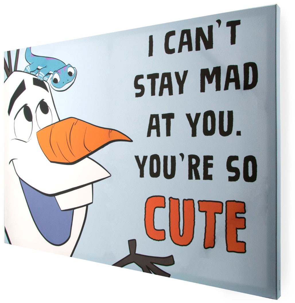 Disney Leinwandbild »Leinwandbild Frozen Olaf 70x50cm«, (Packung, 1 St.)
