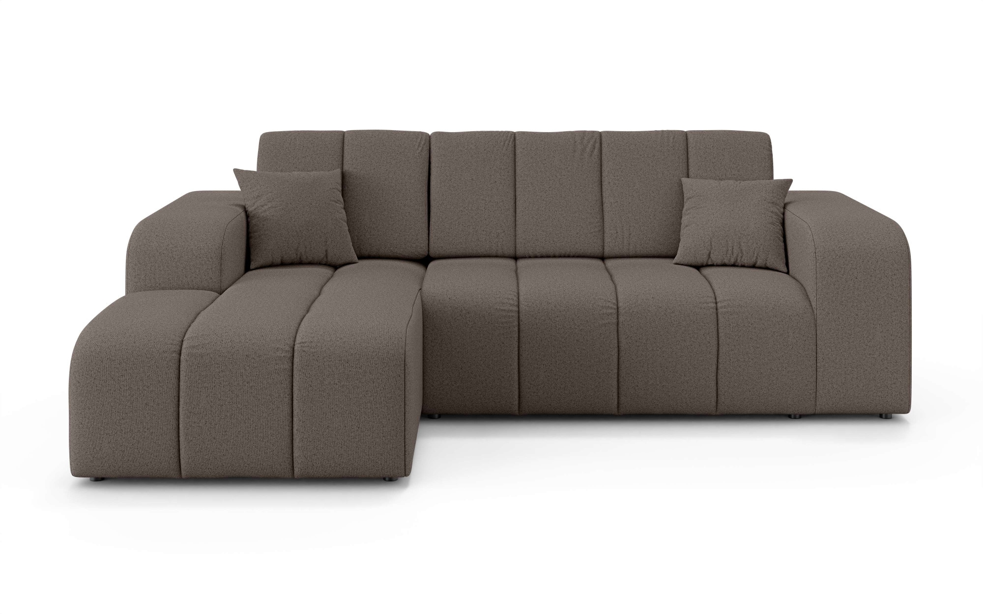 INOSIGN Ecksofa »CASSY L-Form, Schlafsofa mit Bettkasten, Maße B/T/H: 245/165/88 cm«, mit 2 Rückenkissen, Recamiere rechts oder links bestellbar