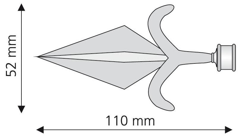 Liedeco Gardinenstangen-Endstück »Amor«, (Set, 2 St.), für Gardinenstangen Ø 16 mm