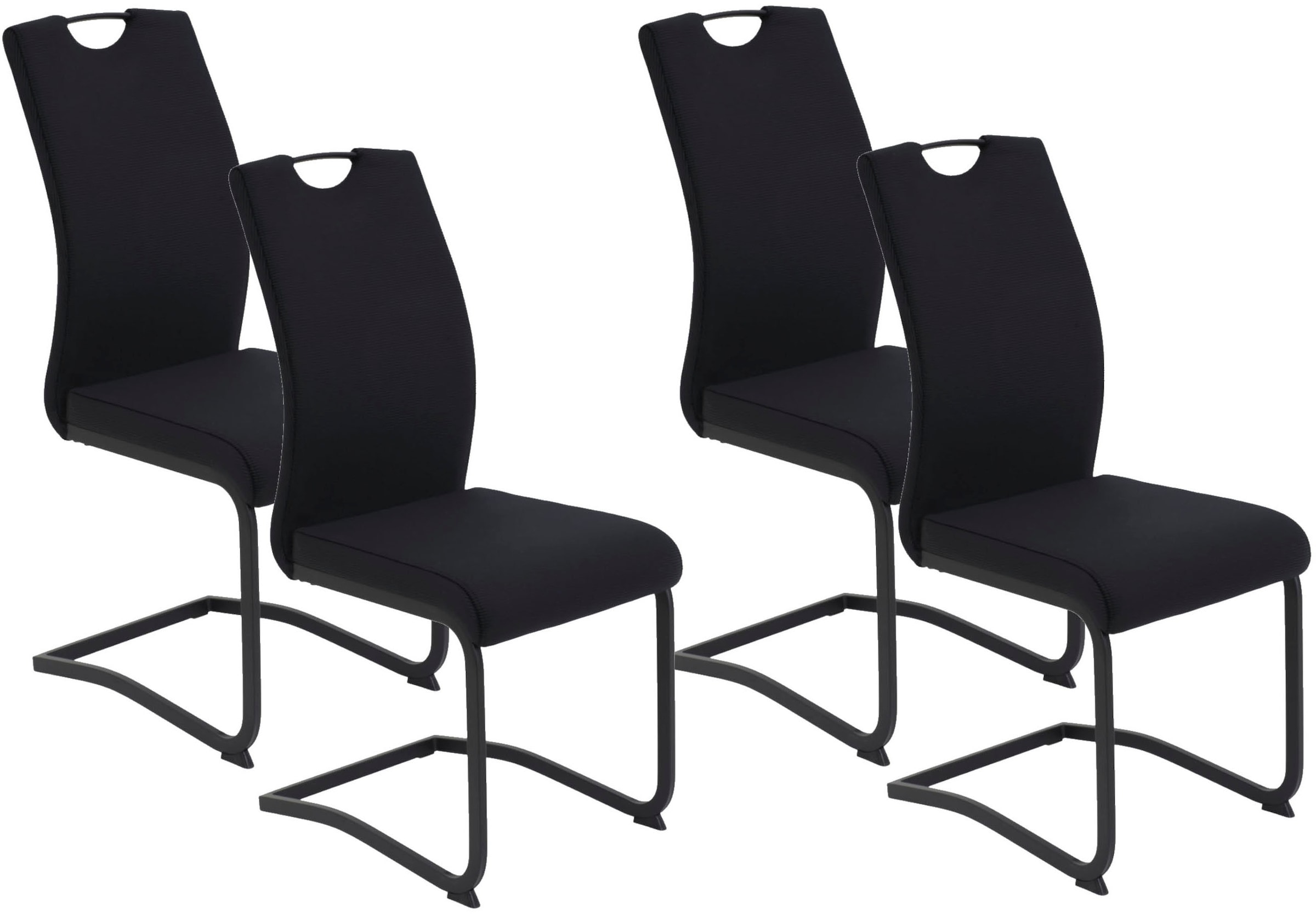 HELA Freischwinger »RIGA II« (Set) 4 Stk. Cord   Samt Freischwinger,Vierkan günstig online kaufen