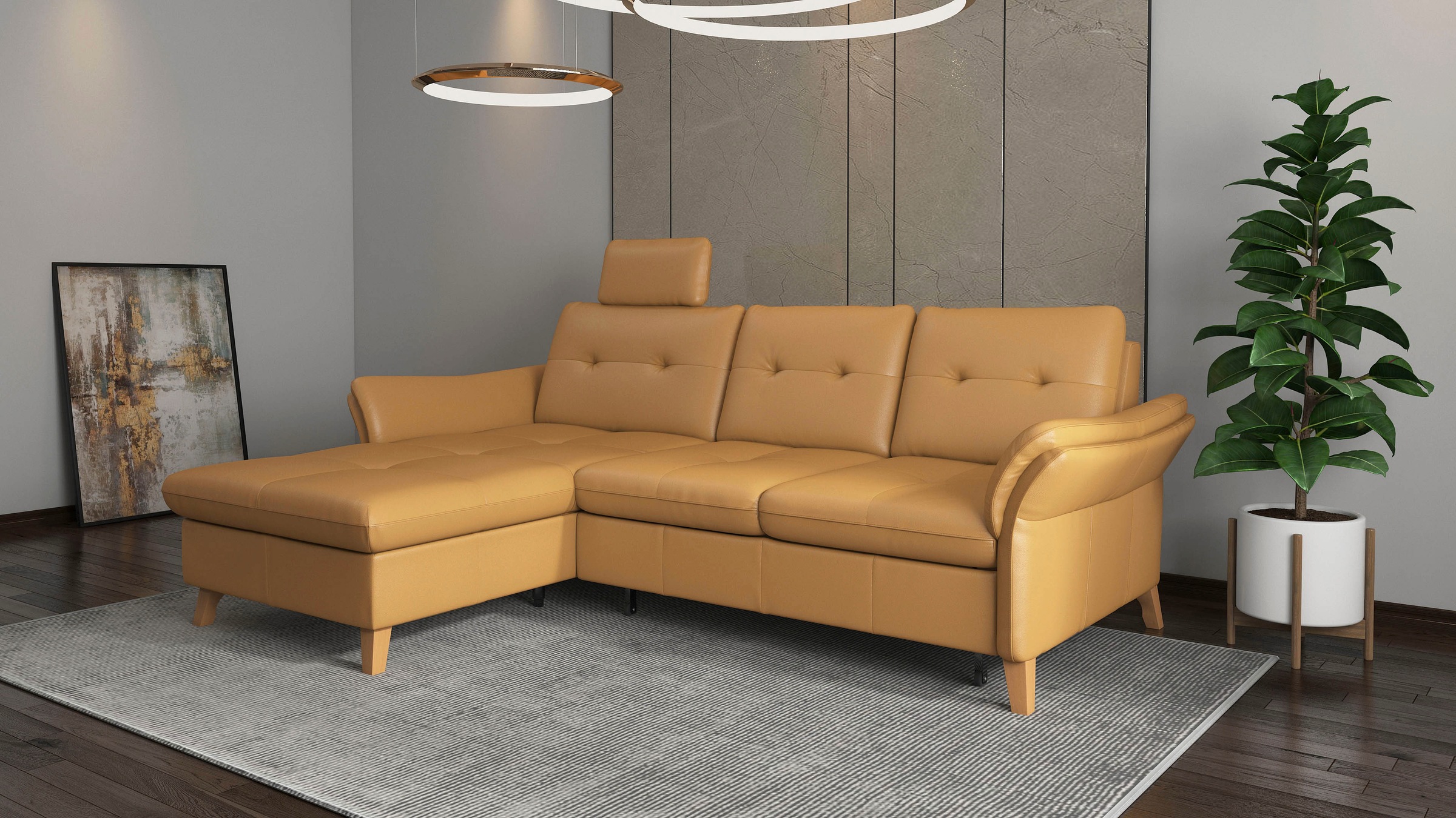 sit&more Ecksofa »Göteborg« Sitztiefenverstellung und Federkern, wahlweise günstig online kaufen