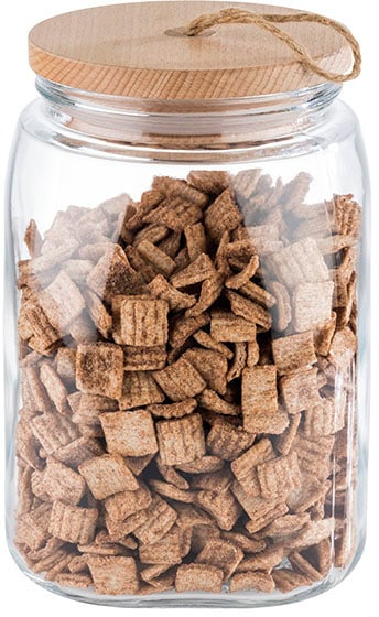 APS Vorratsglas »Woody«, (1 tlg.), vielseitig einsetzbar für Kekse, Zucker, Mehl, Müsli usw.
