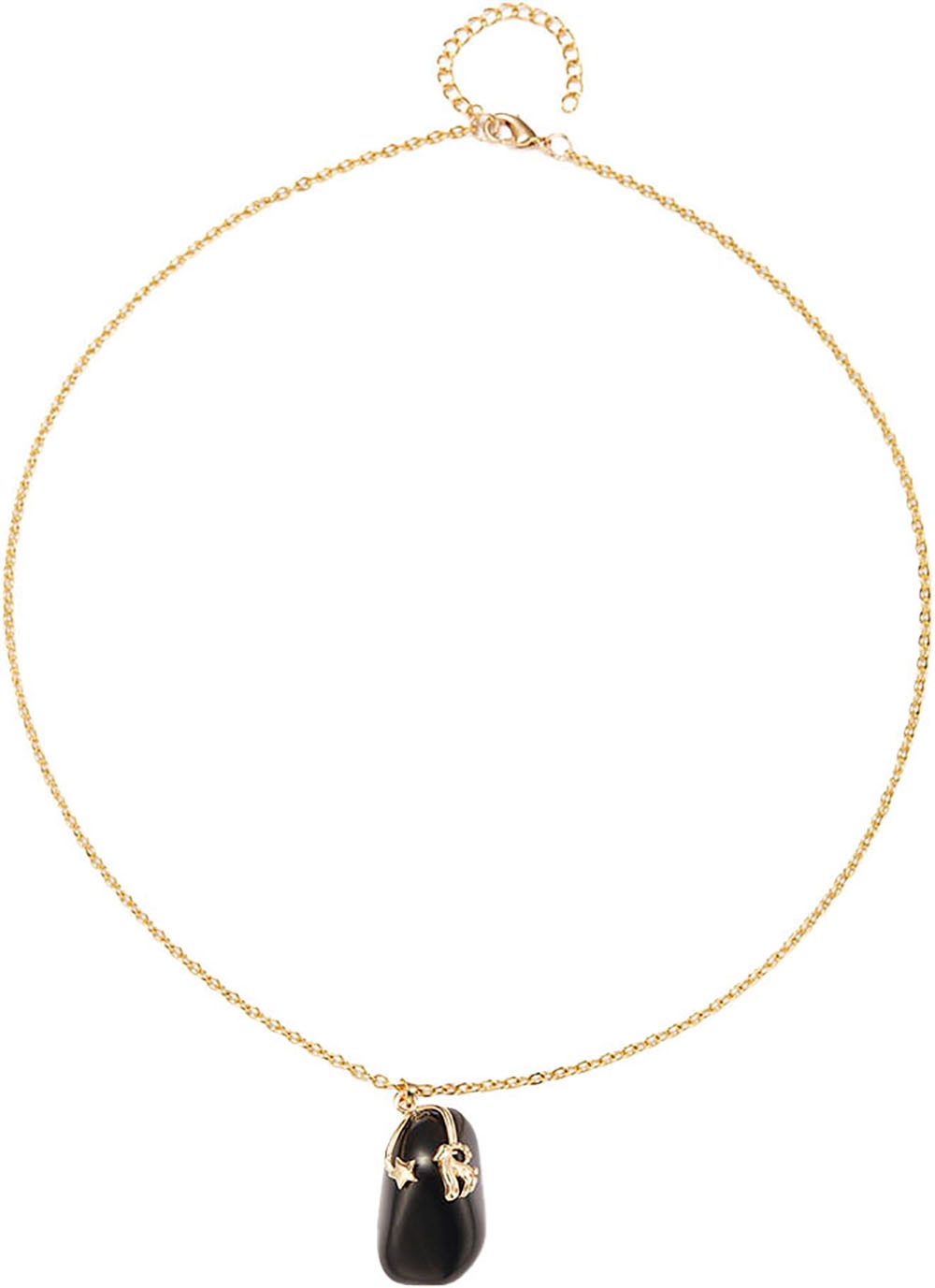 Firetti Kette mit Anhänger »Schmuck Geschenk Halsschmuck Anker/Halskette Sternzeichen Geburtsstein«, Made in Germany - mit Edelstein