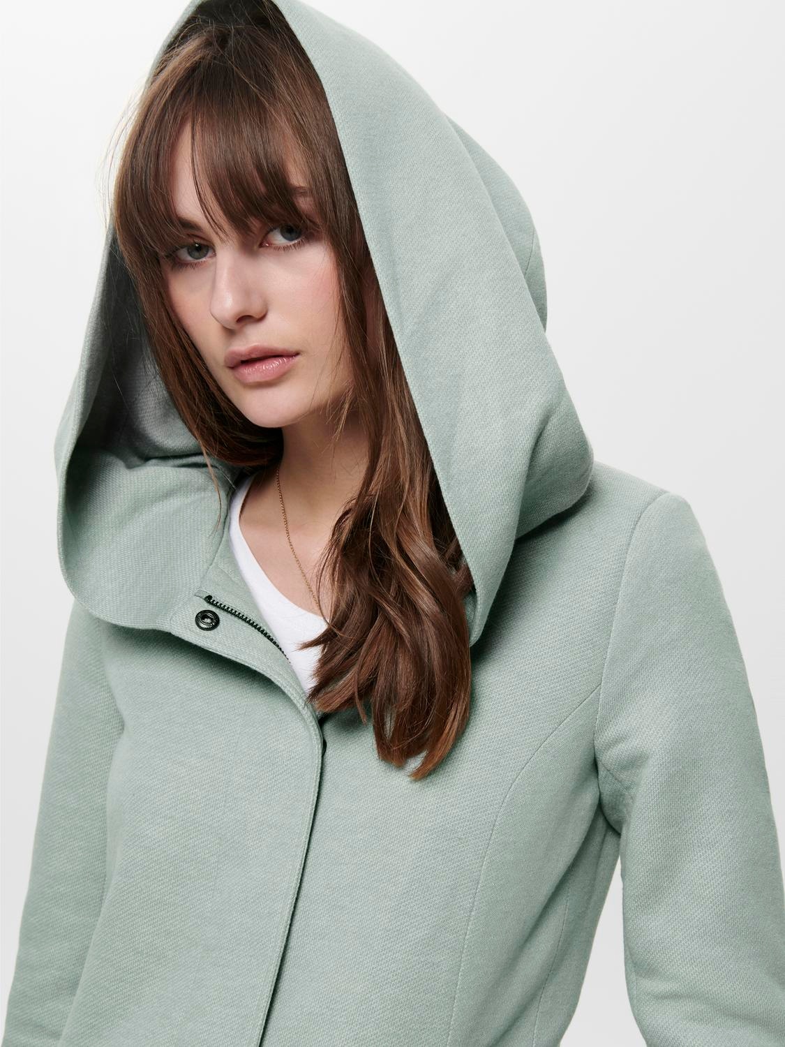ONLY Langjacke »ONLSEDONA LIGHT COAT OTW NOOS«, mit Kapuze, in melierter Optik