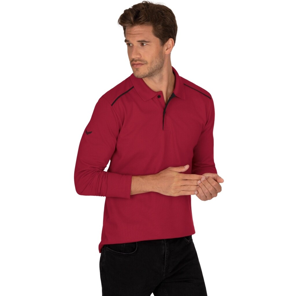 Trigema Poloshirt »TRIGEMA Langarm Poloshirt aus Biobaumwolle«, (1 tlg.)