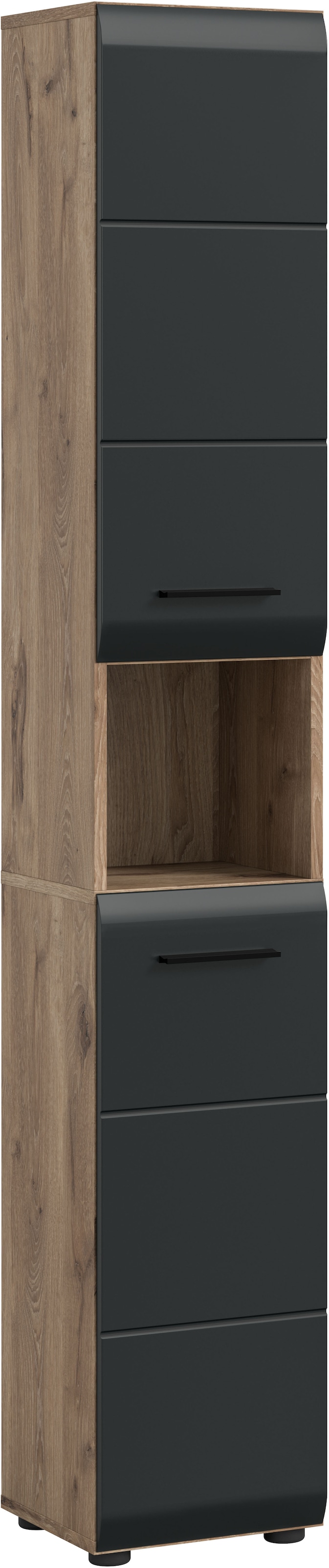 INOSIGN Stauraumschrank 1 Stk. tlg. Florenz, Badschrank Hoch Nox Oak NB, 18 günstig online kaufen