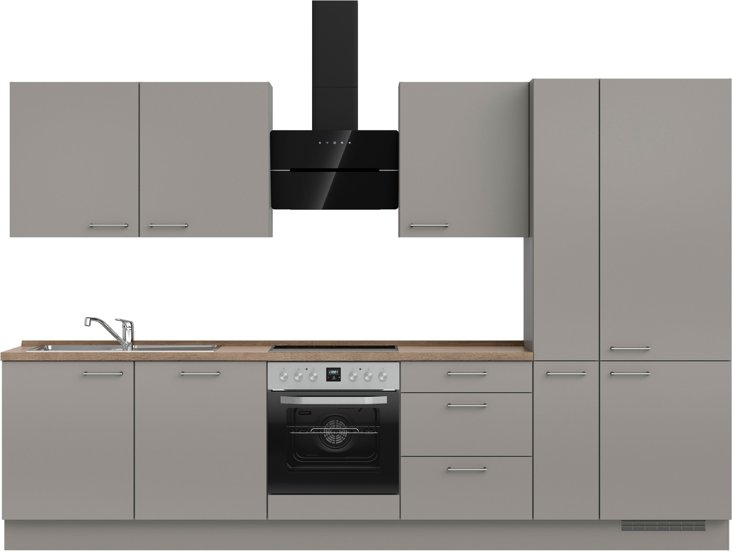 nobilia® Küchenzeile »"Laser II", Ausrichtung wählbar, Breite 330 cm« vormo günstig online kaufen