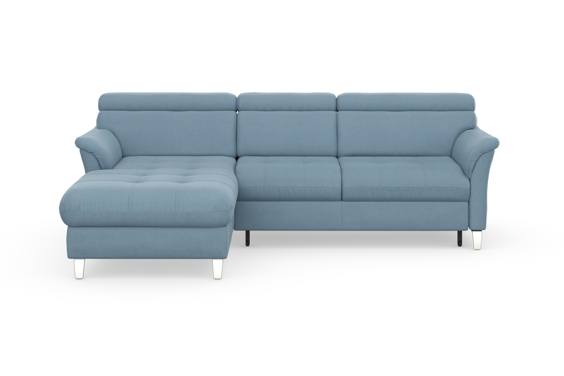 sit&more Ecksofa »Marano L-Form«, inklusive Kopfteilverstellung, wahlweise mit Bettfunktion, Bettkasten