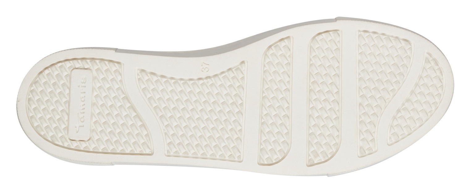 Tamaris Plateausneaker, Freizeitschuh, Halbschuh, Schnürer mit Besätzen und Glitzerdetails