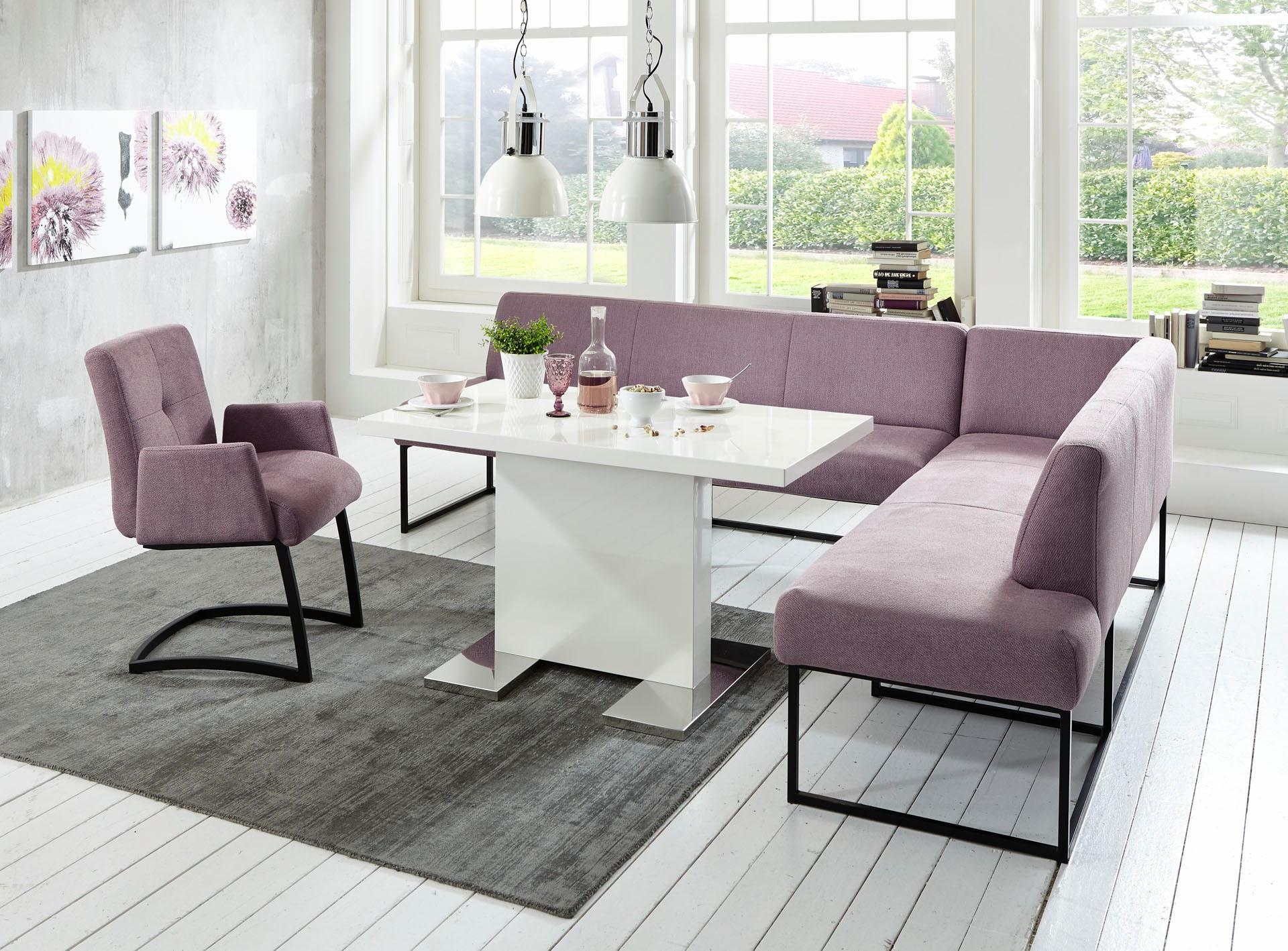 exxpo - sofa fashion Eckbank »Affogato, hoher Sitzkomfort, bequem«, Frei im Raum stellbar
