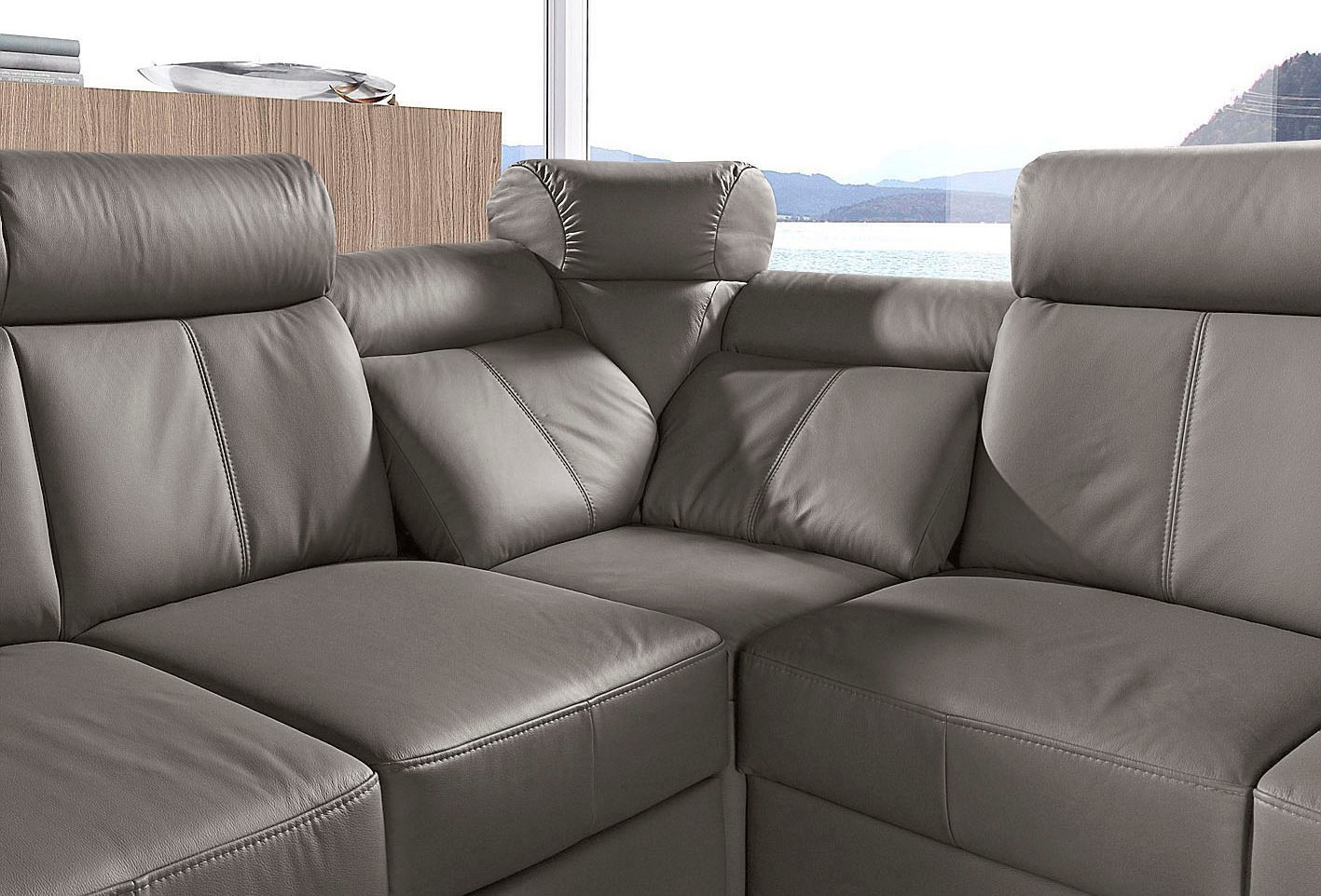 sit&more Ecksofa »Basel L-Form«, wahlweise mit Relaxfunktion