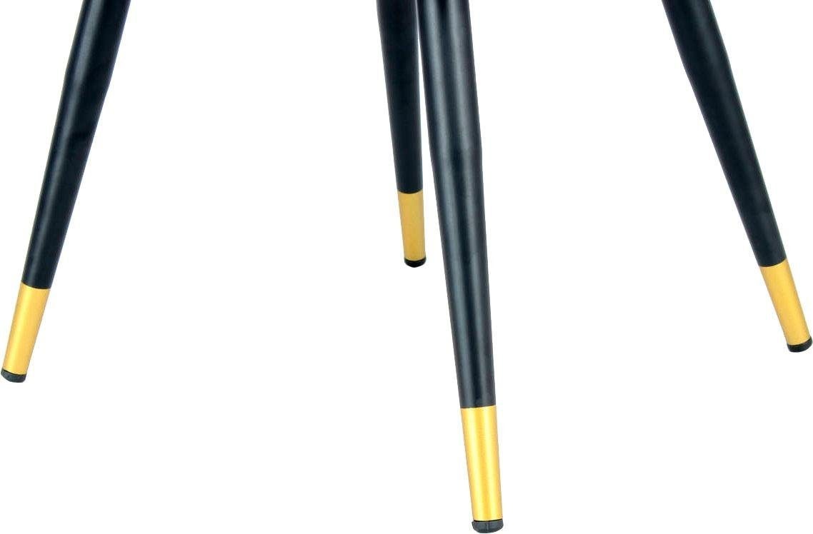Kayoom Stuhl »Amino 525, stilvoller Design-Stuhl,samtweicher Bezug aus Velvet-Stoff«, 1 St., samtweicher Bezug, elegant, glamourös, elegante Optik