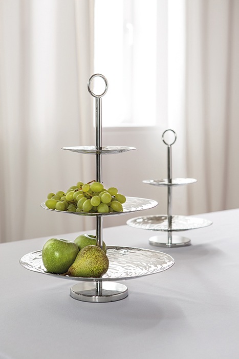 Fink Etagere »Tabago«, gehämmert, rund