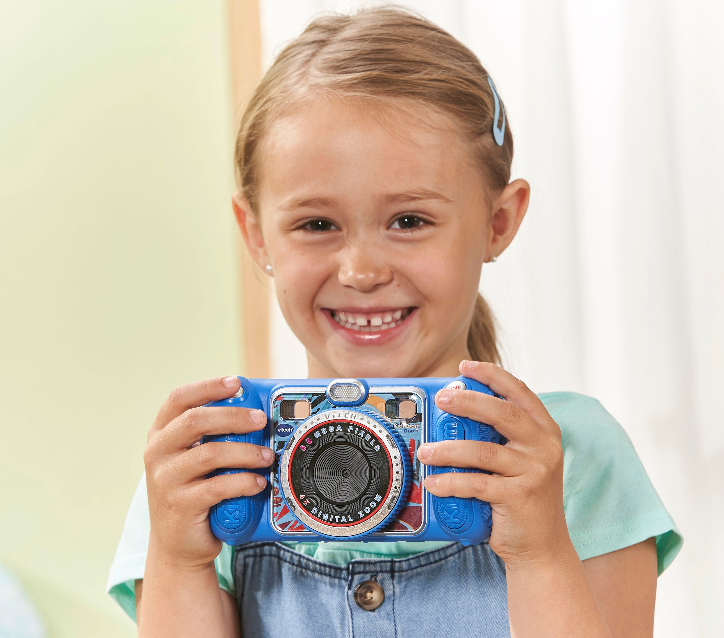 Vtech® Kinderkamera »KidiZoom Duo Pro, blau«, inklusive Tragetasche