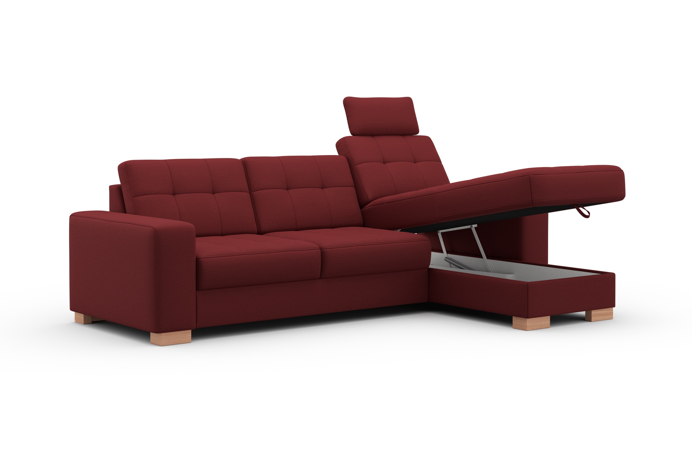 sit&more Ecksofa »Quincy L-Form«, wahlweise mit Bettfunktion und Bettkasten