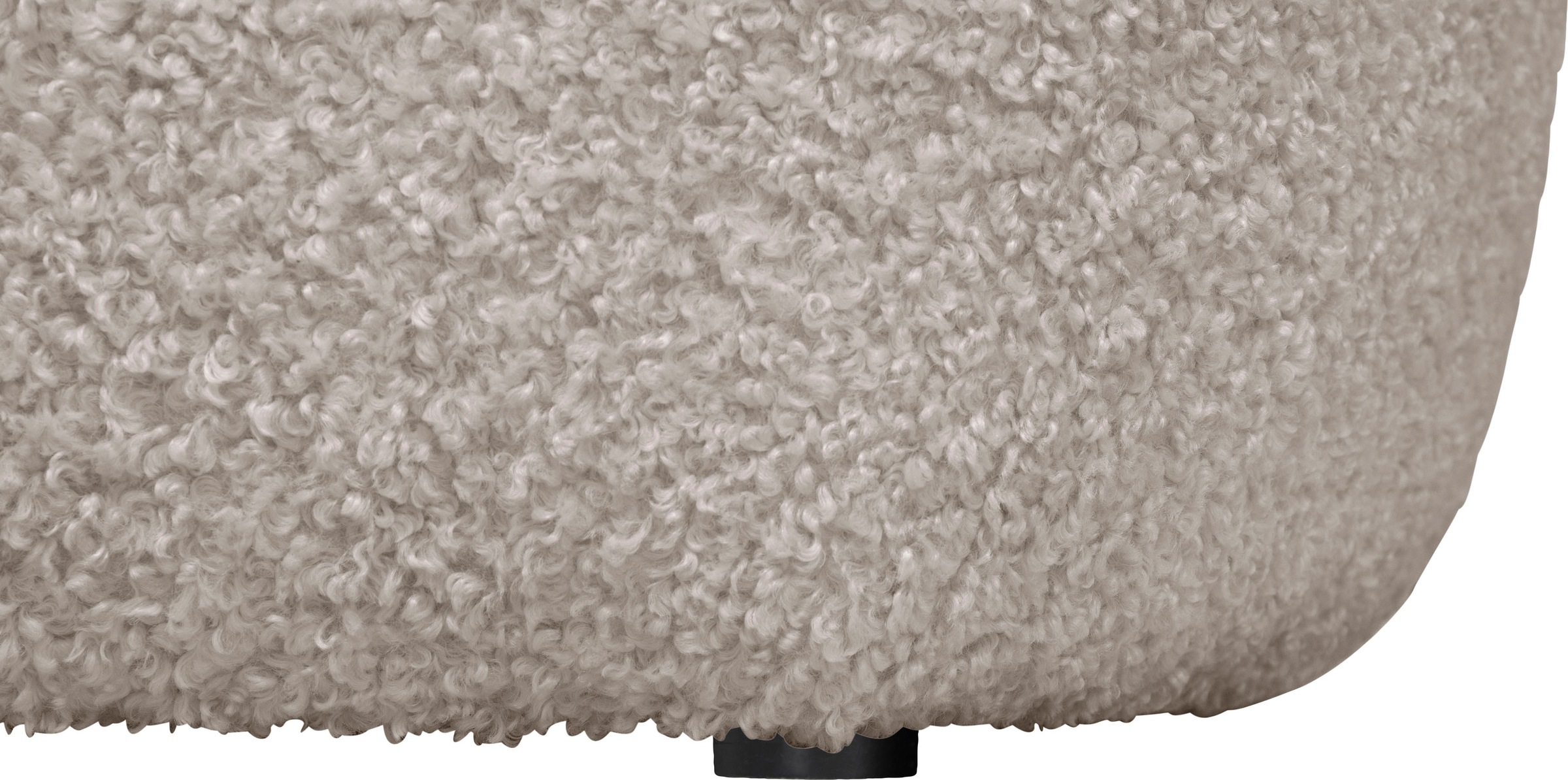 LeGer Home by Lena Gercke Ecksofa »YANI L-Form, Designersofa, organische Form, Maße B/T/H: 255/170/81 cm«, mit Wellenunterfederung, auch in Bouclé, Recamiere rechts/links