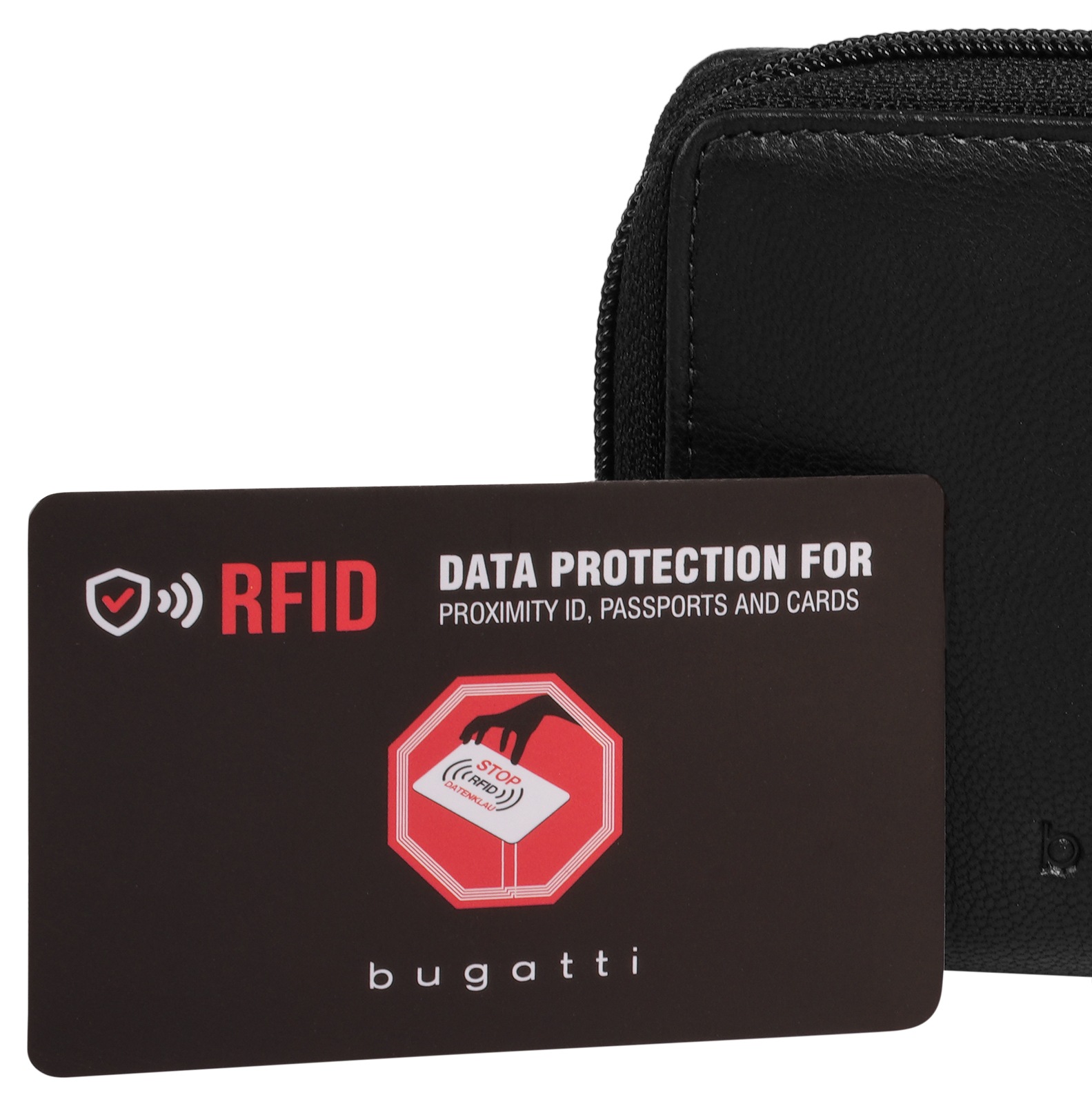 bugatti Geldbörse »BLACK MAGIC« echt Leder