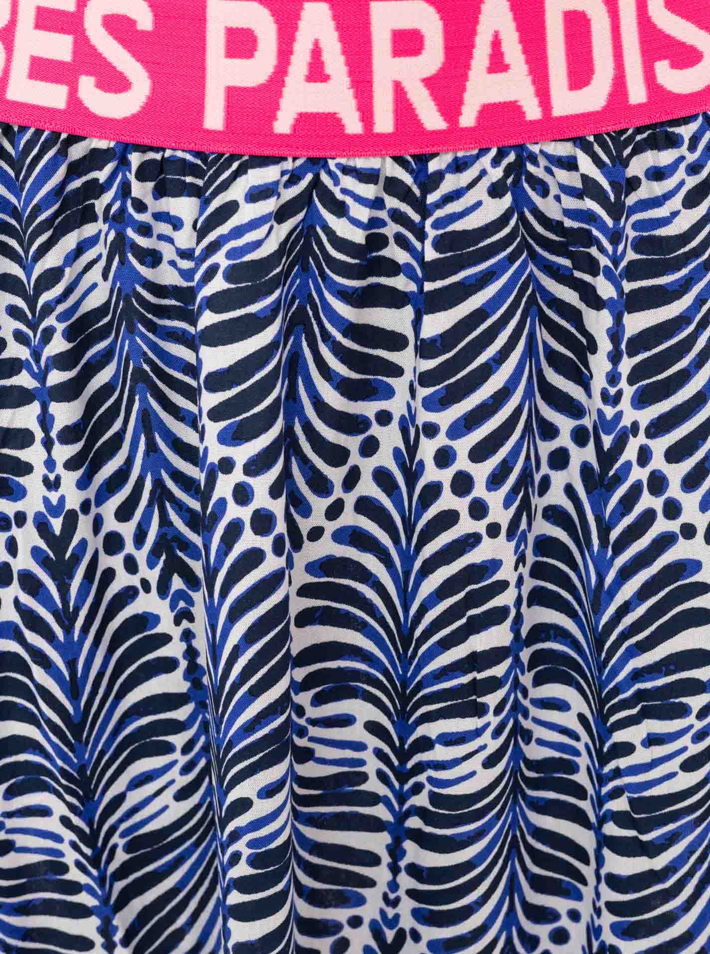 Zwillingsherz Maxirock »"Jungle Leaves"« Blättermotiv, Gummizug mit Schrift, leichtes Material, knöchellang