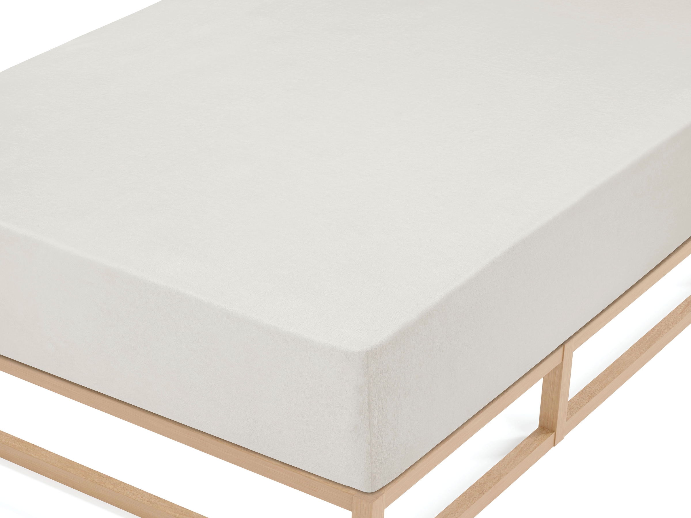 Biberna Spannbettlaken »Pepe«, weicher Frottee-Stretch