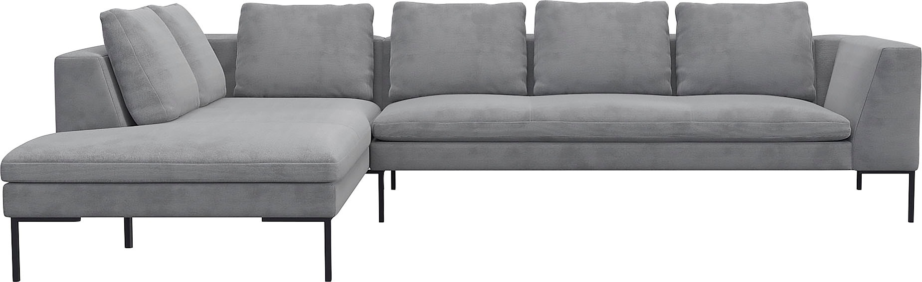 FLEXLUX Ecksofa »Loano, superbequemer Sitzkomfort durch Kaltschaum im Sitz, günstig online kaufen