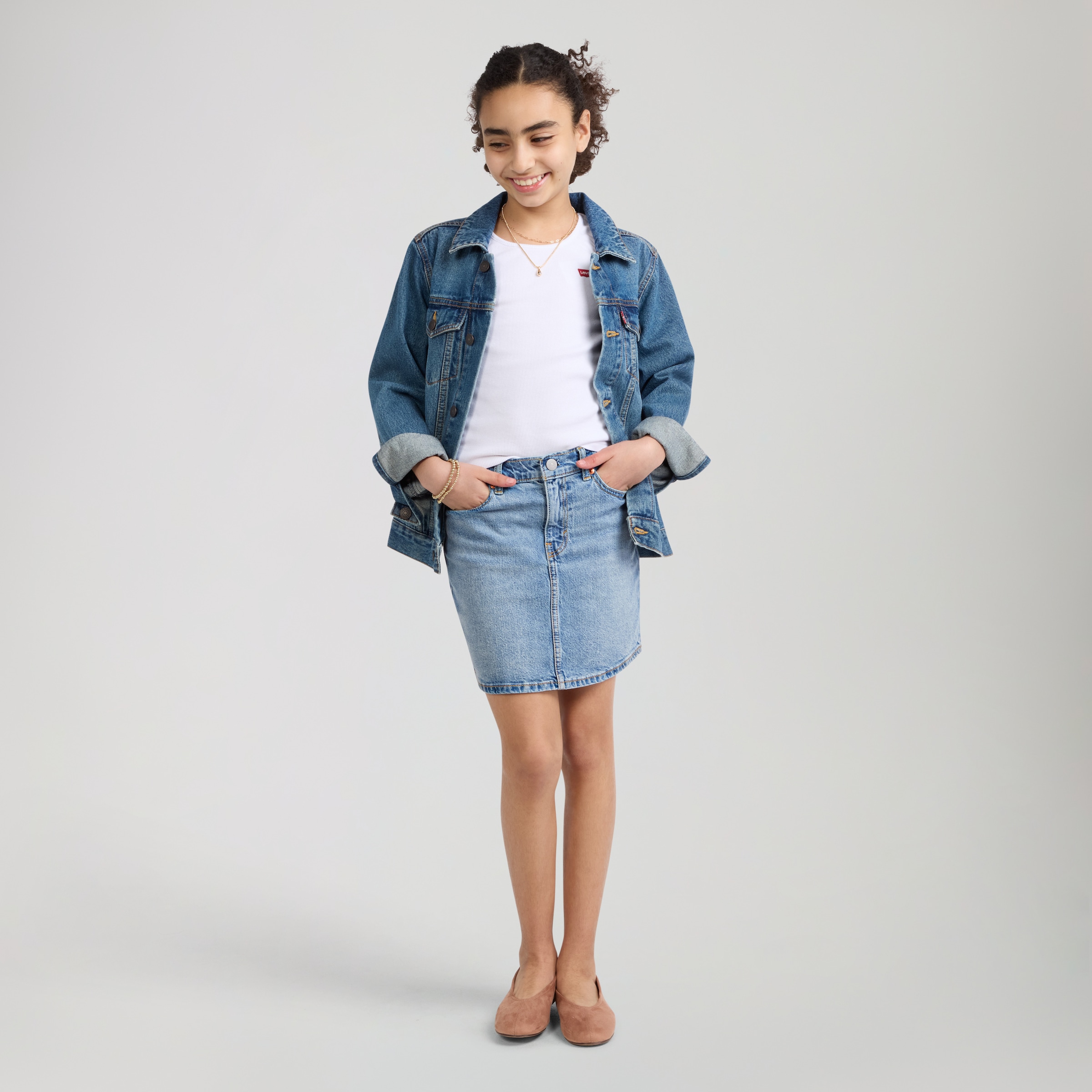 Levi's® Kids Jeansrock »LVG ICON SKIRT« mit einstellbarer Weite, for Girls