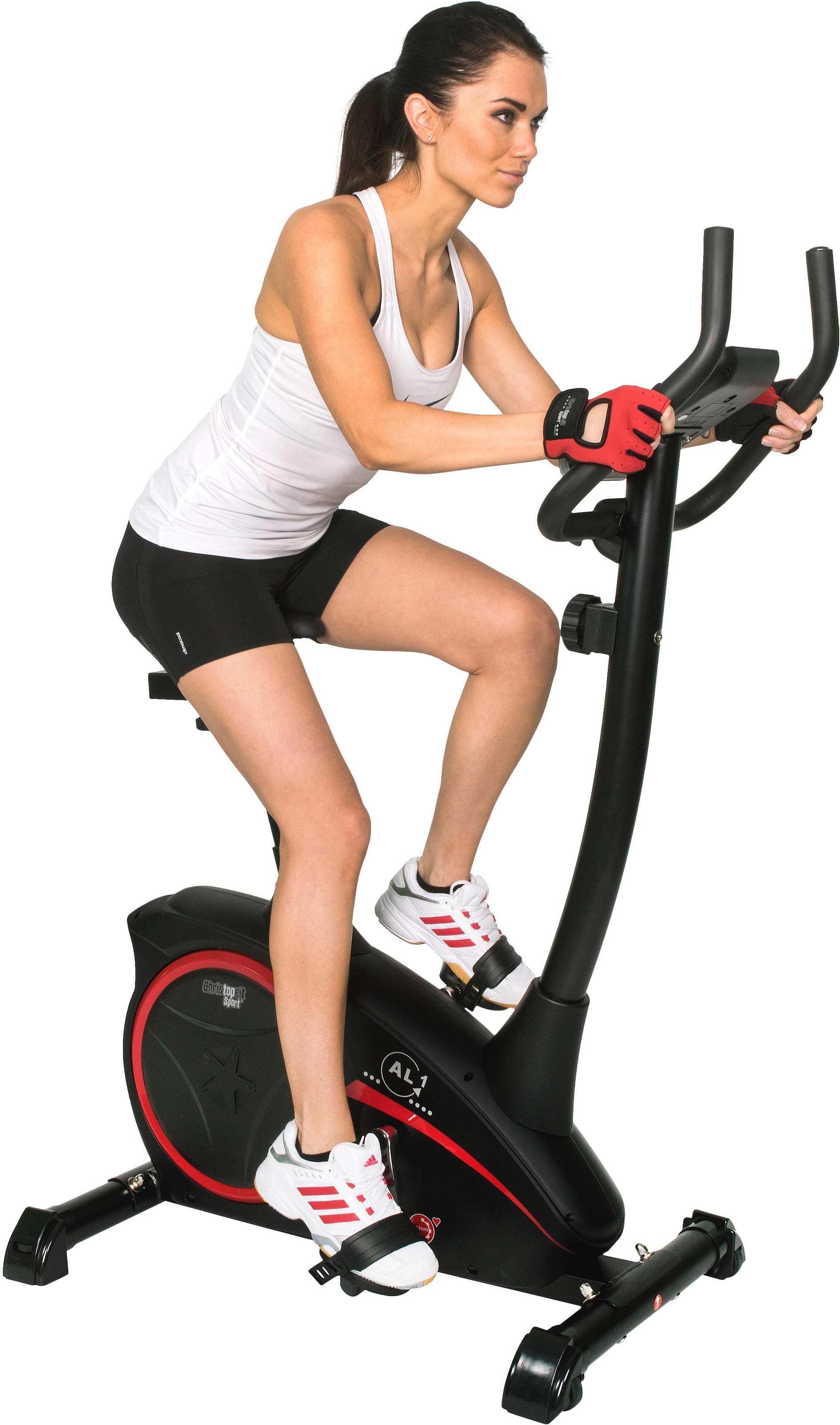 Christopeit Sport® Heimtrainer »AL 1«, (mit Tablet-Halterung), Schwungmasse ca. 9 kg, 8 Widerstandsstufen