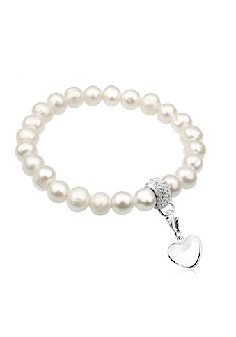 Nenalina Perlenarmband »Herz Perlen Kristalle Love 925 Silber« kaufen
