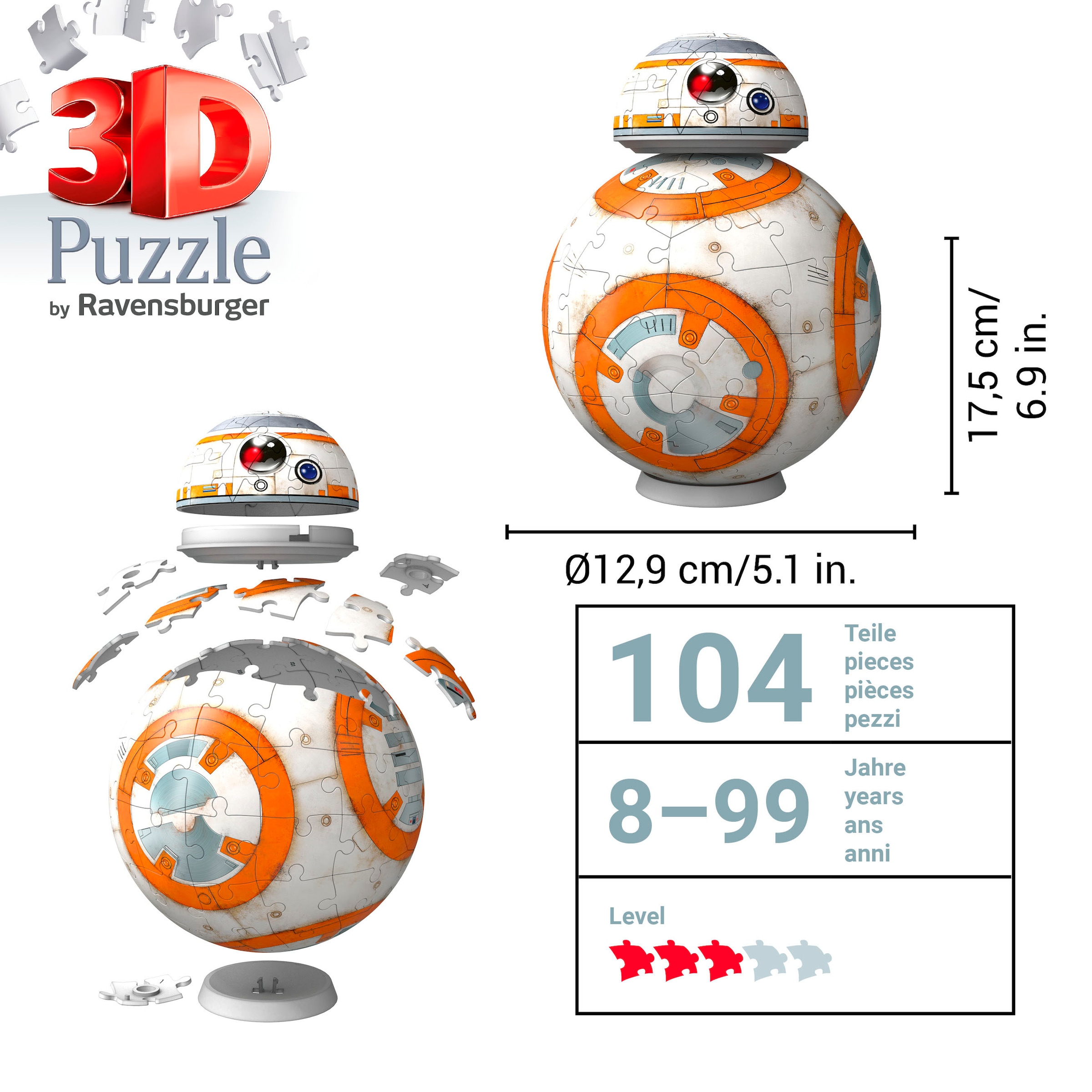 Ravensburger 3D-Puzzle »Star Wars BB-8«, Made in Europe