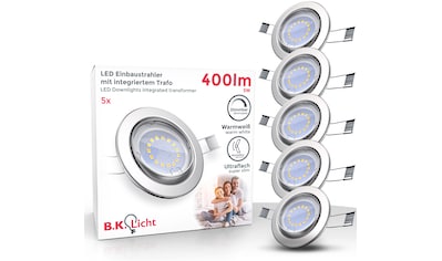 B.K.Licht LED Einbauleuchte, GU10, 5 St., Warmweiß, LED Einbaustrahler dimmbar ohne... kaufen
