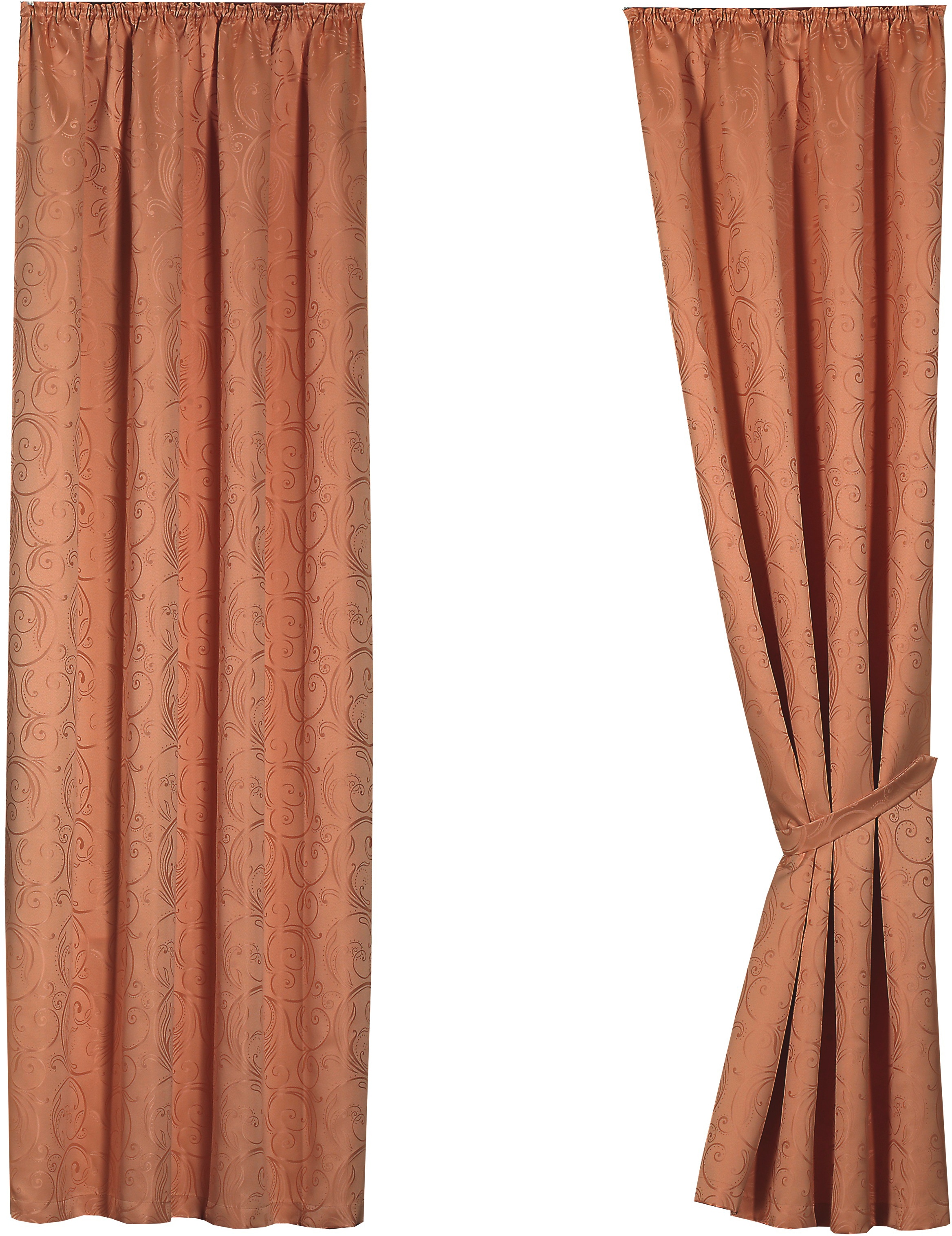 Weckbrodt Vorhang »Modena« Kräuselband 1 Stk. tlg. Dekoschal, blickdicht, Jacquard-Muster, Universalschienenband, Gardine