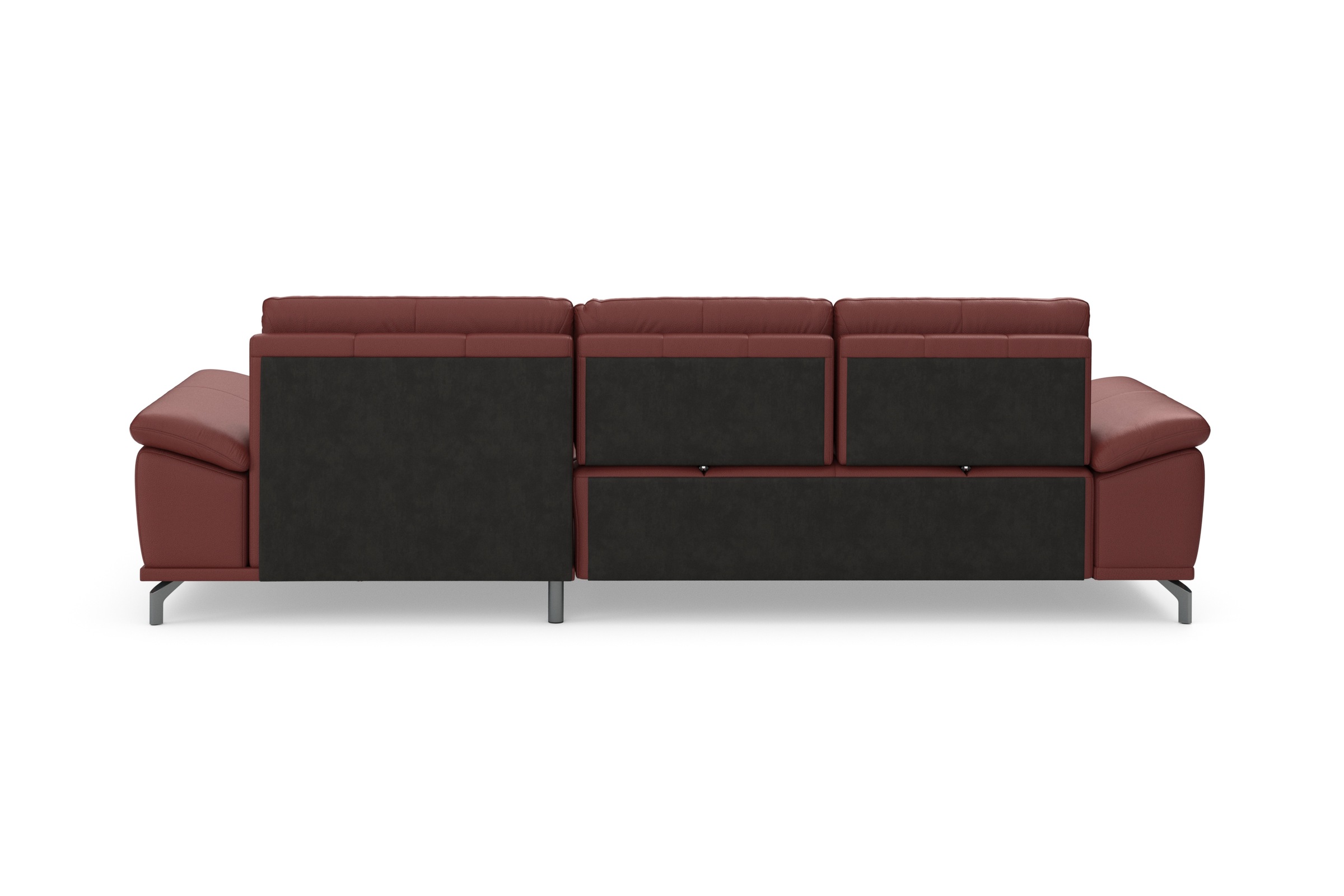 Places of Style Ecksofa Costello, mit Sitztiefenverstellung und Armlehnfunktion, incl. 3 Nierenkissen