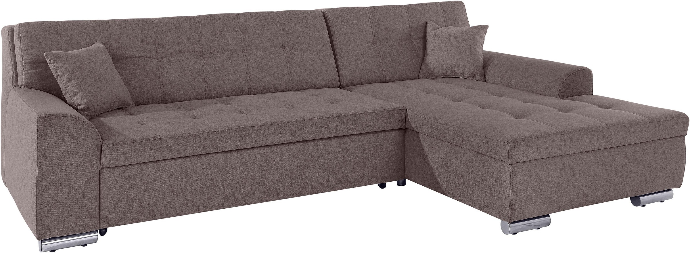 DOMO collection Ecksofa "Aversa, moderne Steppung im Sitz und Rücken, gesch günstig online kaufen