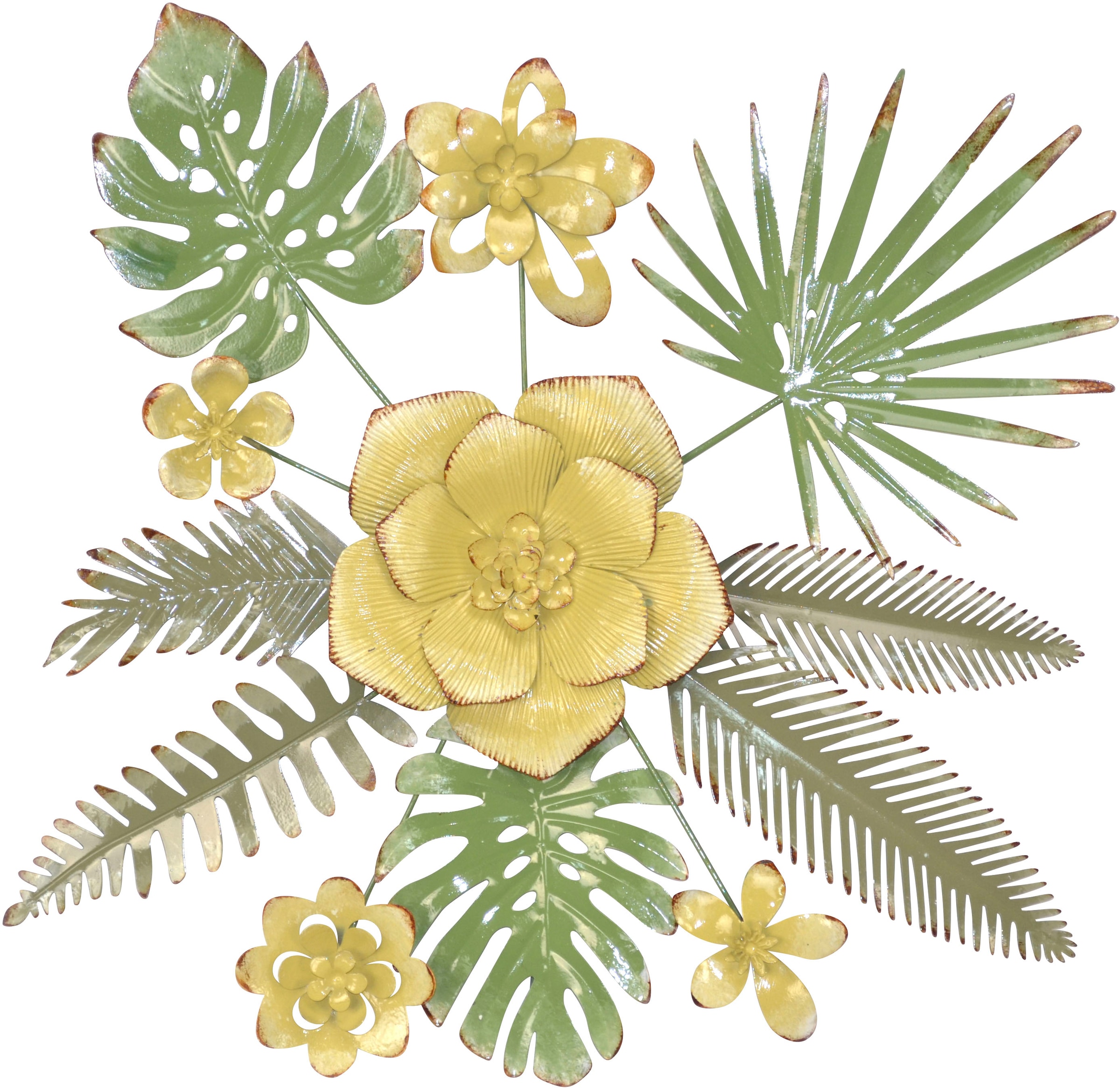 Wanddekoobjekt Wanddekoration, grün, B:67cm H:57cm T:5cm