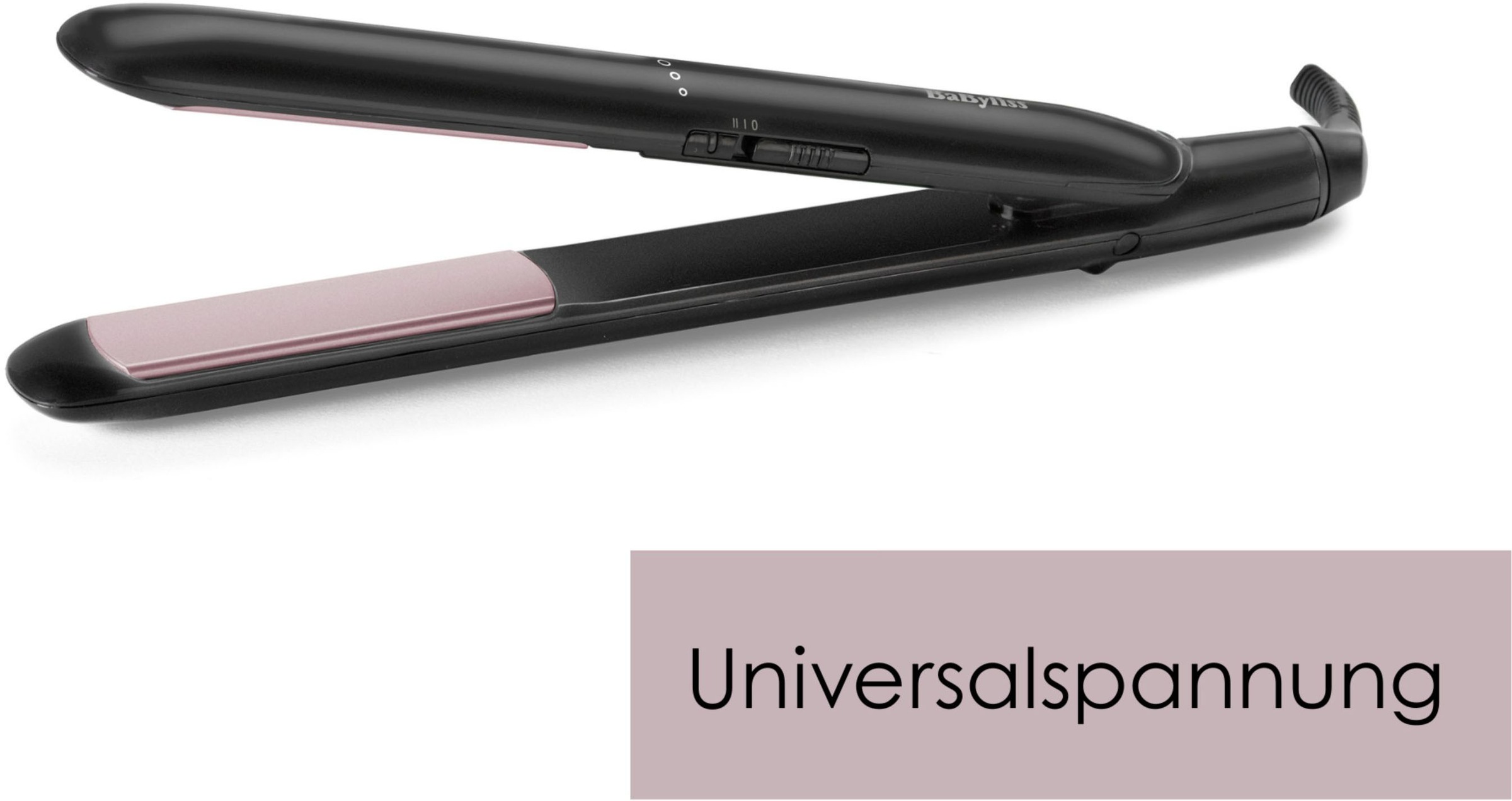 BaByliss Glätteisen »Smooth Ceramic 230 Glätteisen mit Keramikbeschichtung, ST241E« Universalspannung, 2 Temperaturen bis 230°C, schnelles Aufheizen
